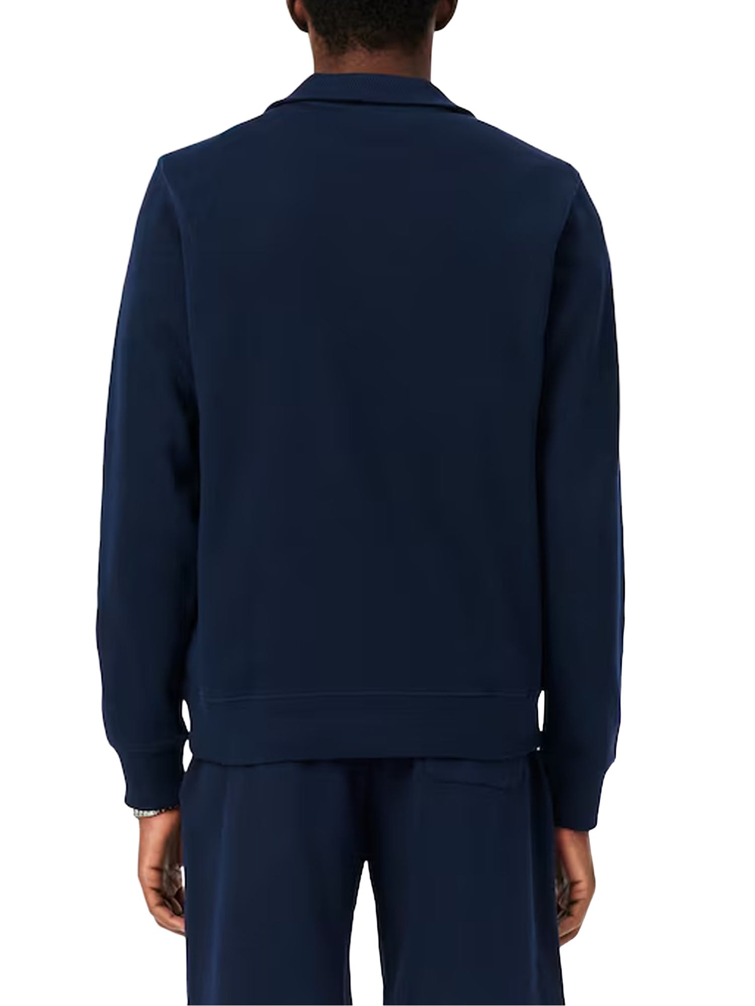 Lacoste Felpa interlock a collo alto con zip Blu