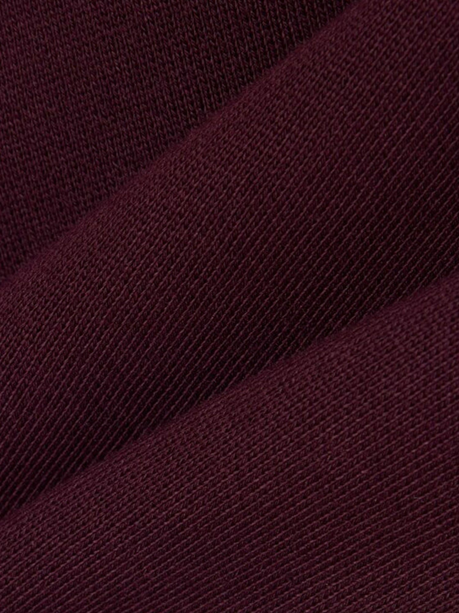 Lacoste Felpa con cappuccio in tessuto felpato Bordeaux