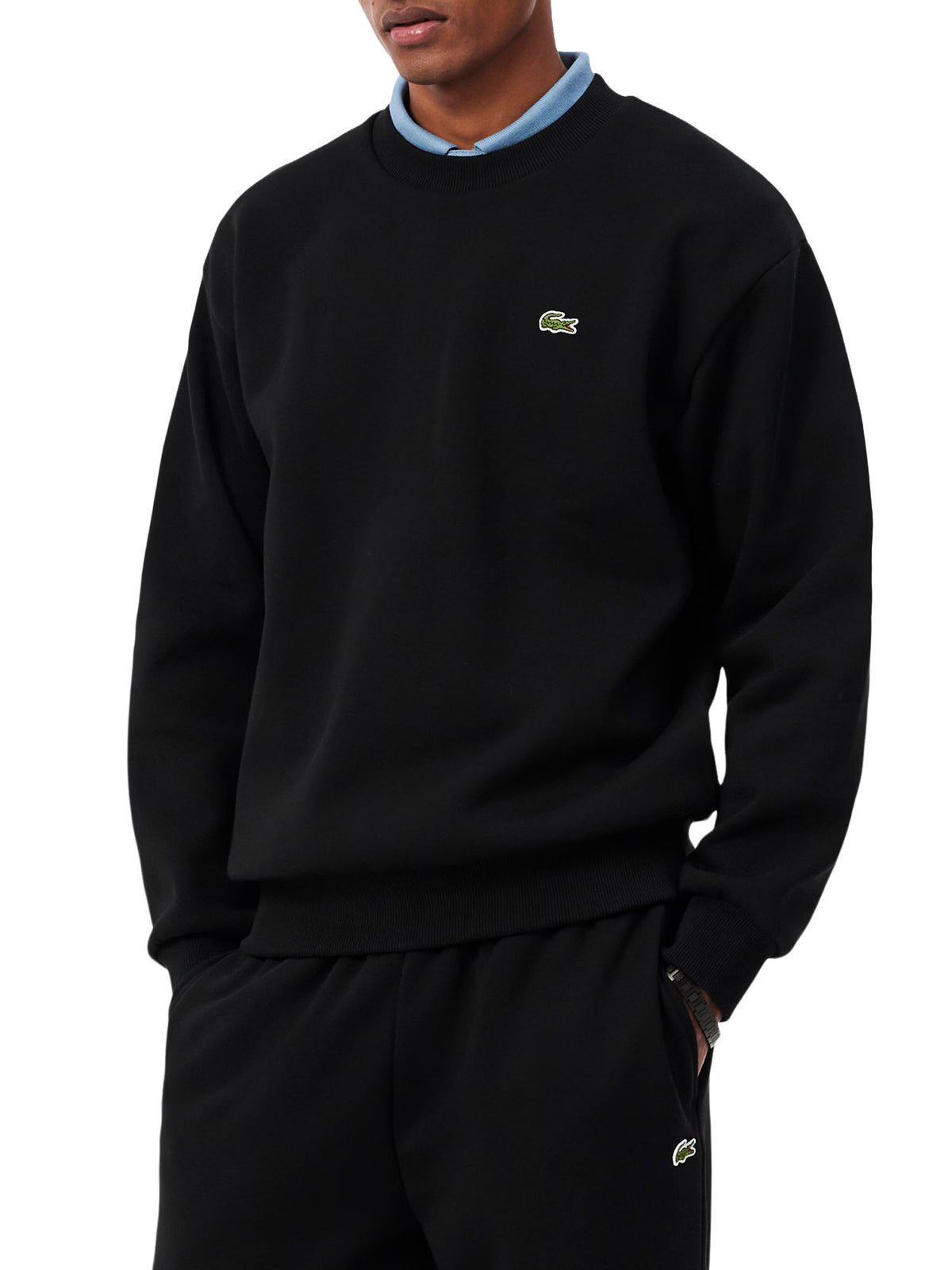 Lacoste Felpa in cotone Nero