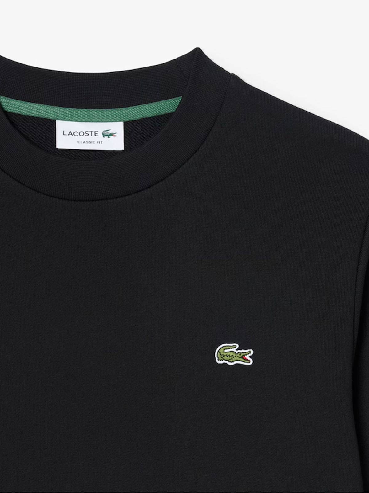 Lacoste Felpa in tessuto felpato classic fit Nero