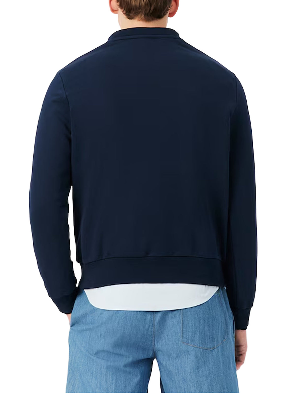 Lacoste Felpa in tessuto felpato classic fit Blu