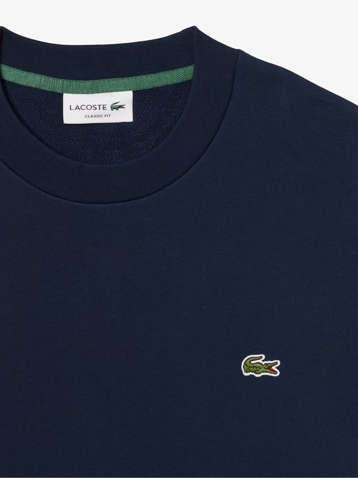 Lacoste Felpa in tessuto felpato classic fit Blu