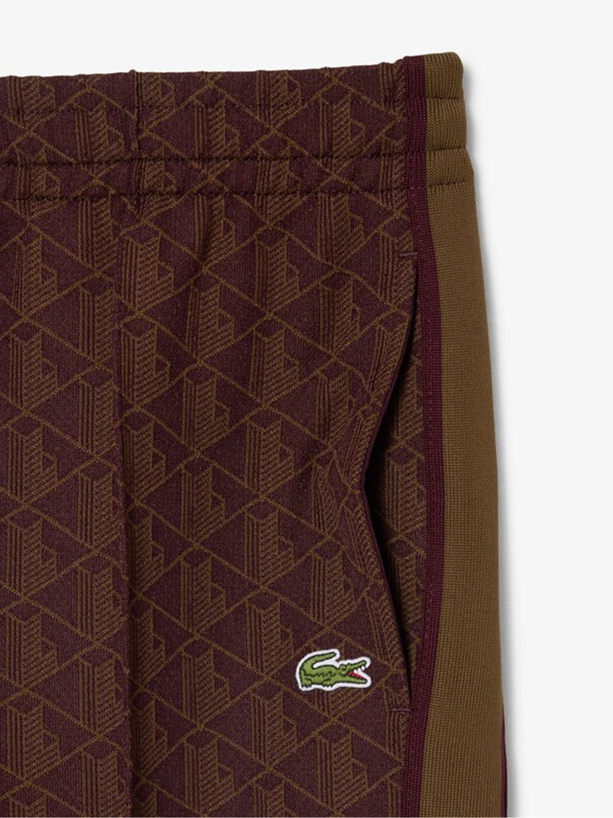 Lacoste Pantaloni della tuta in con monogramma Paris Marrone