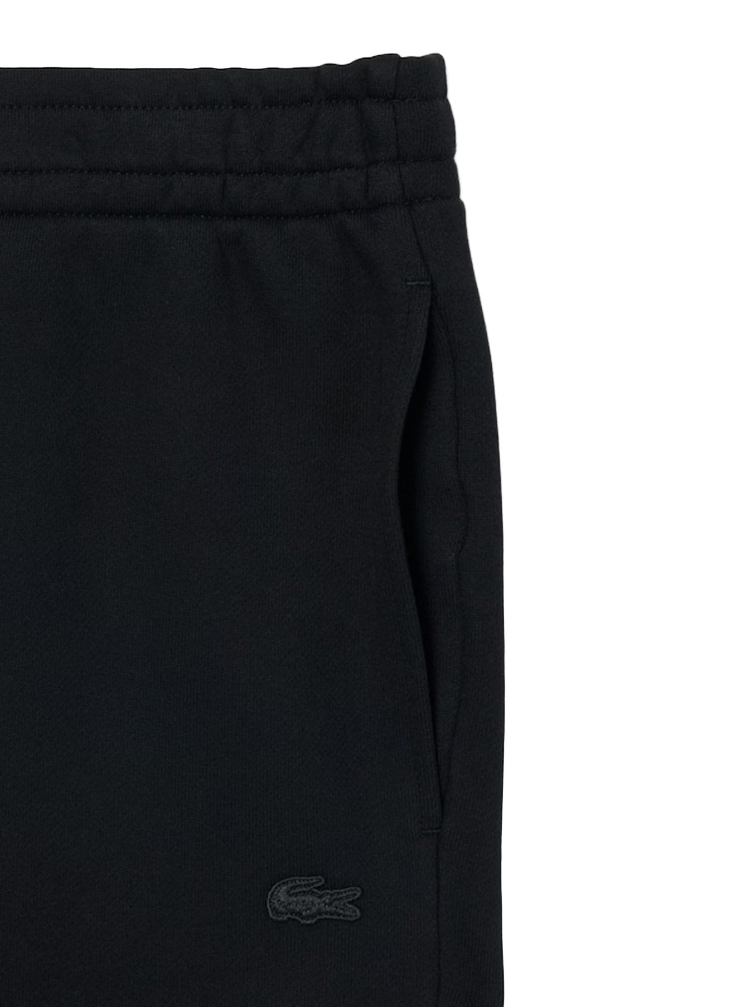 Lacoste Joggers in tessuto felpato loose fit Nero