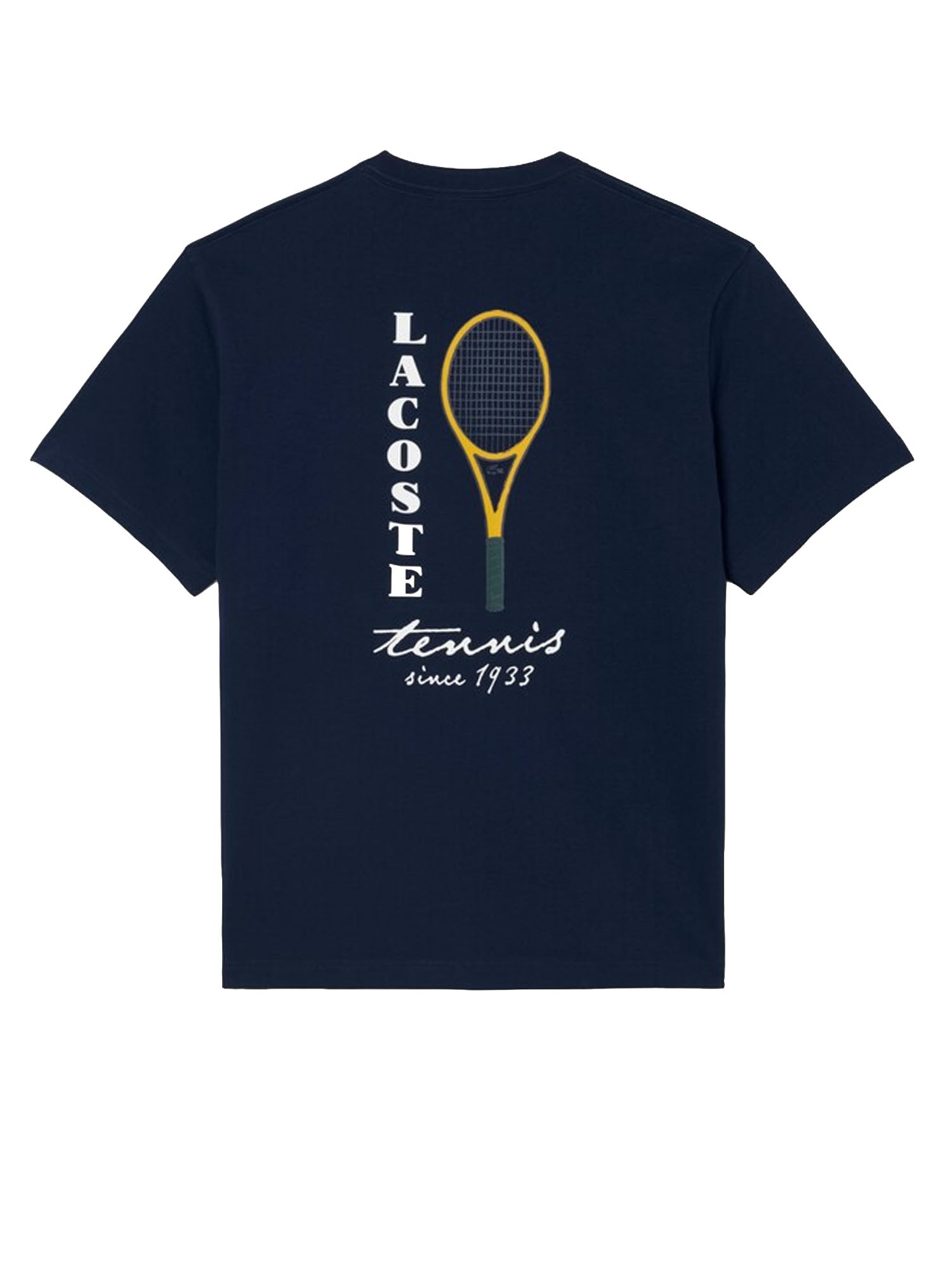T-shirt in jersey con stampa tennis e dettagli ricamati