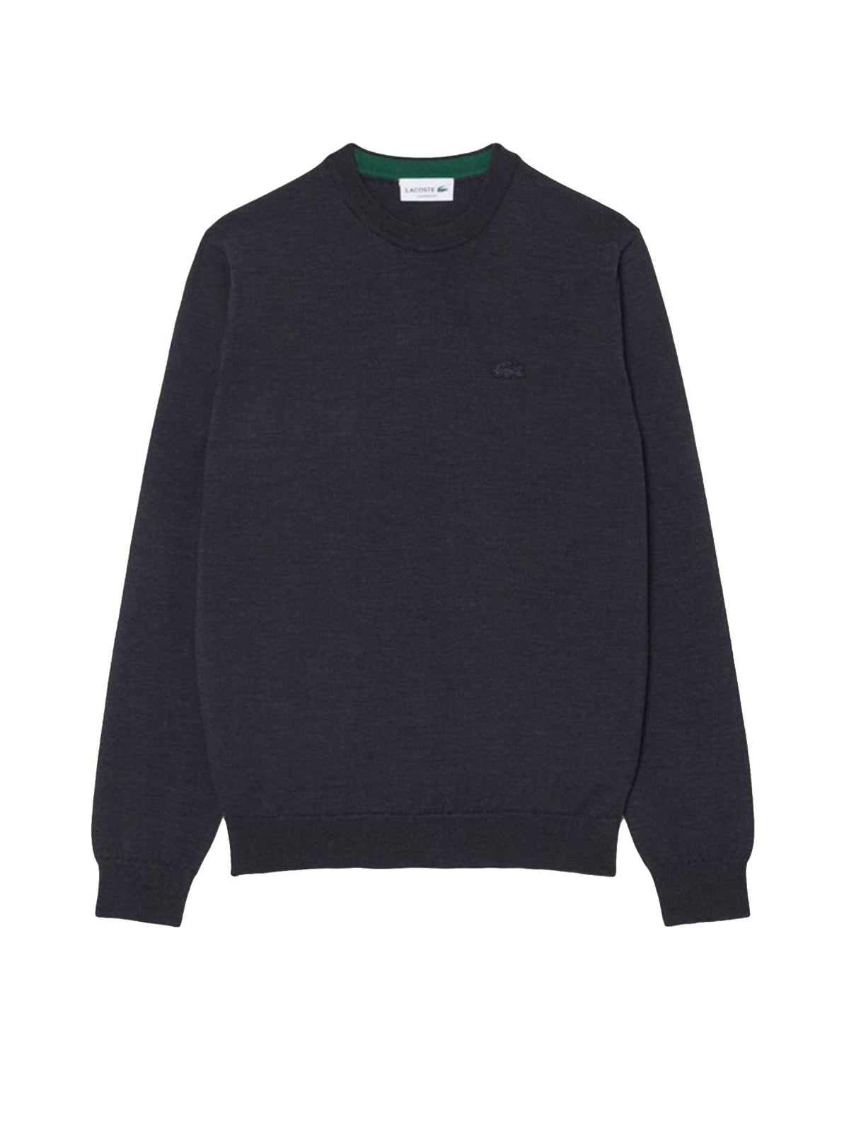 Lacoste Maglione girocollo in lana merino Grigio