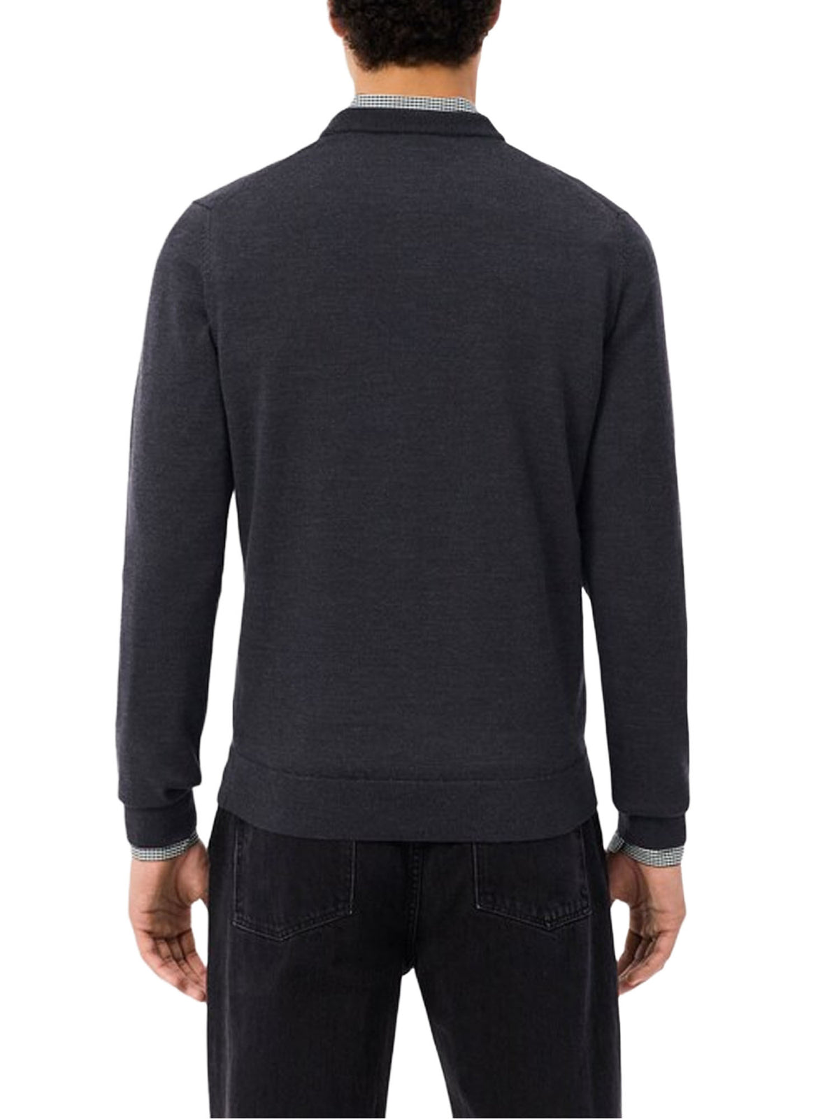 Lacoste Maglione girocollo in lana merino Grigio