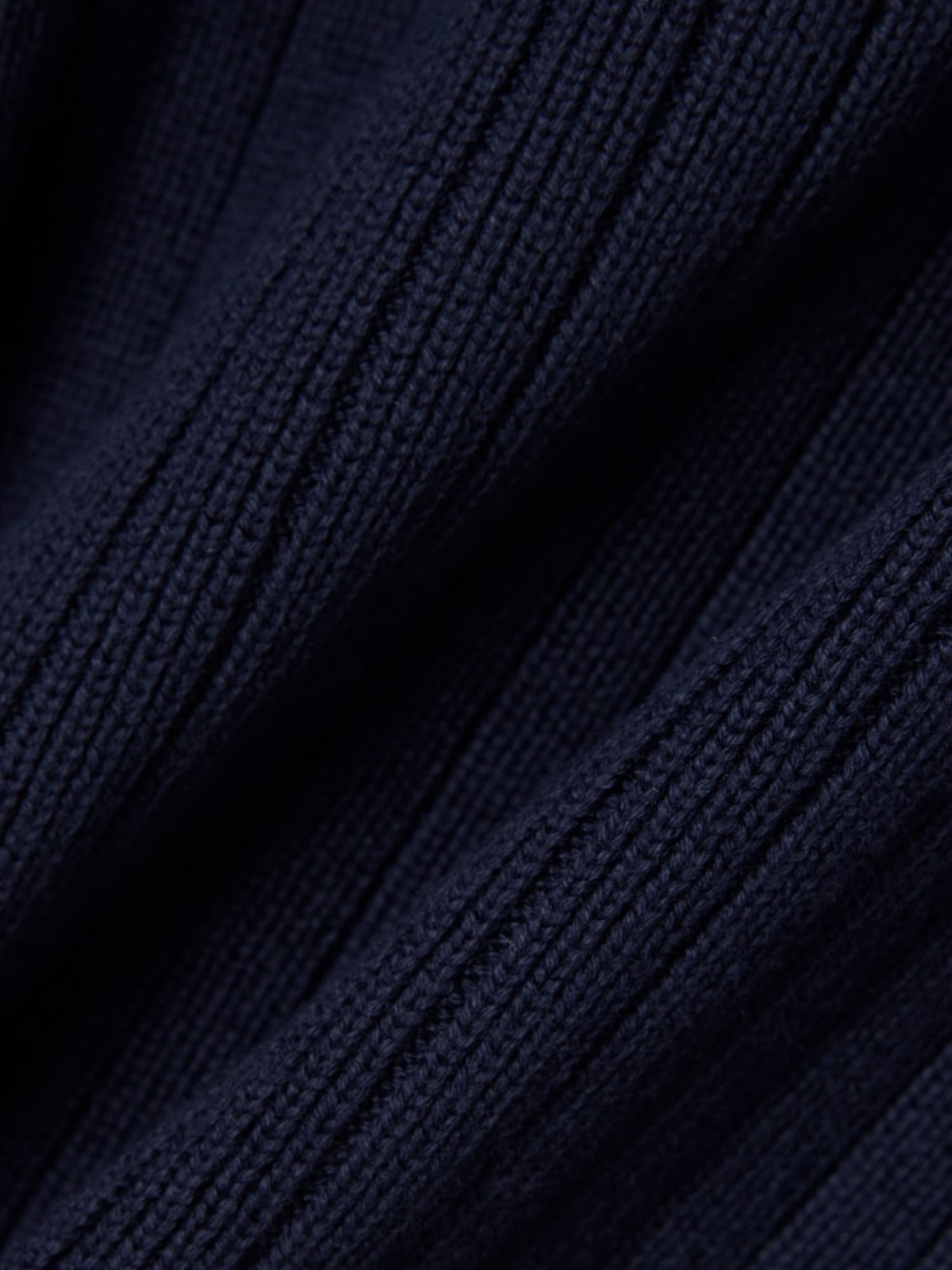 Lacoste Maglione con colletto a polo in cotone Made in France Blu
