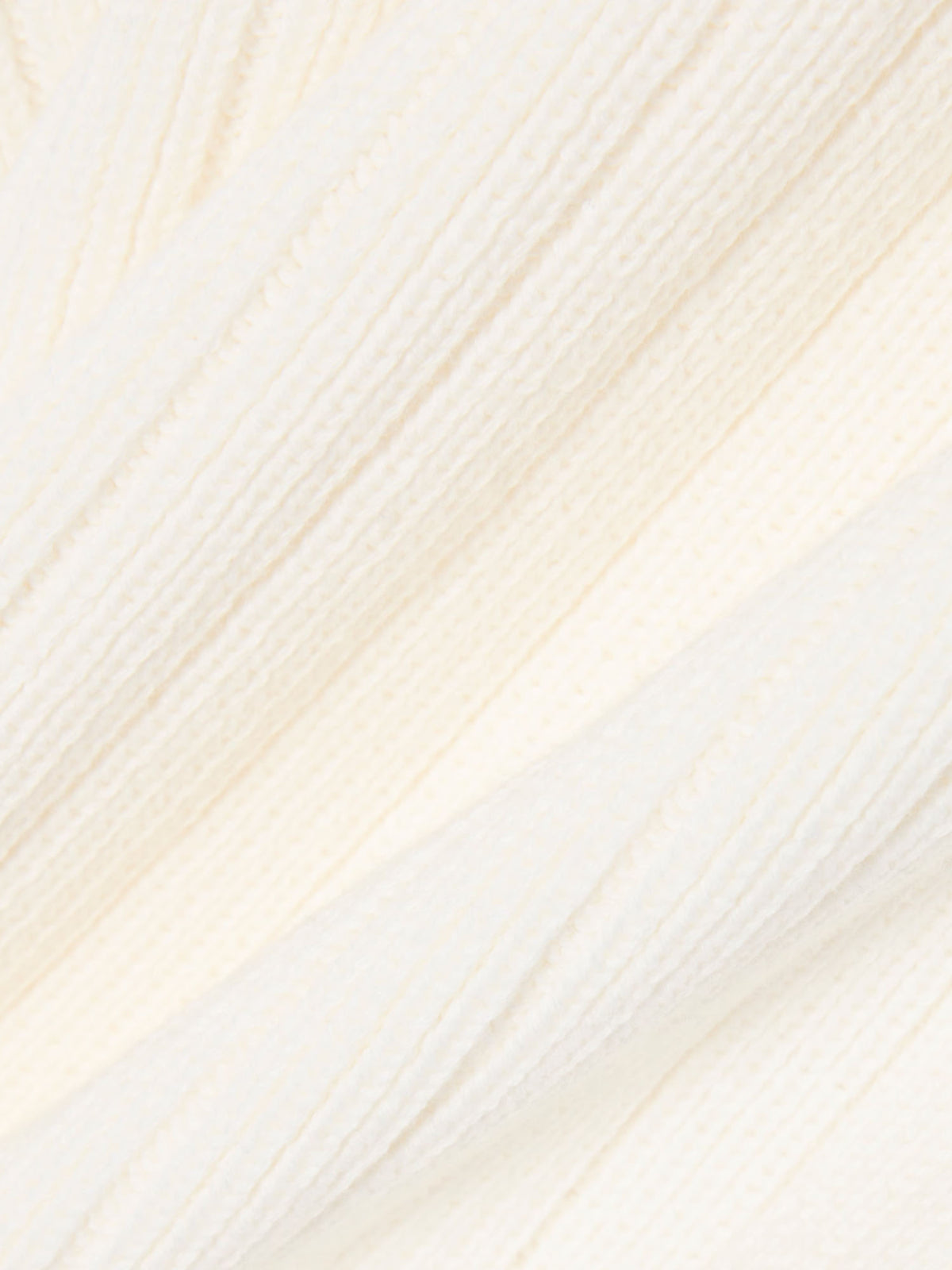 Lacoste Maglione con colletto a polo in cotone Made in France Bianco