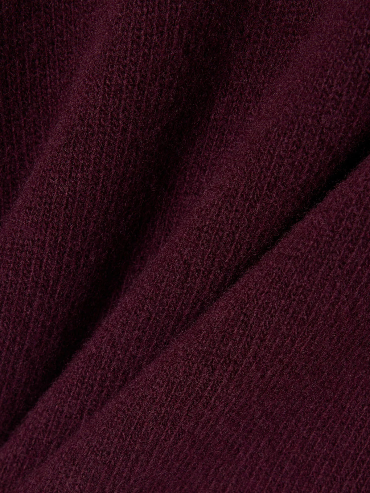 Lacoste Maglione con colletto a polo in feltro di lana Bordeaux