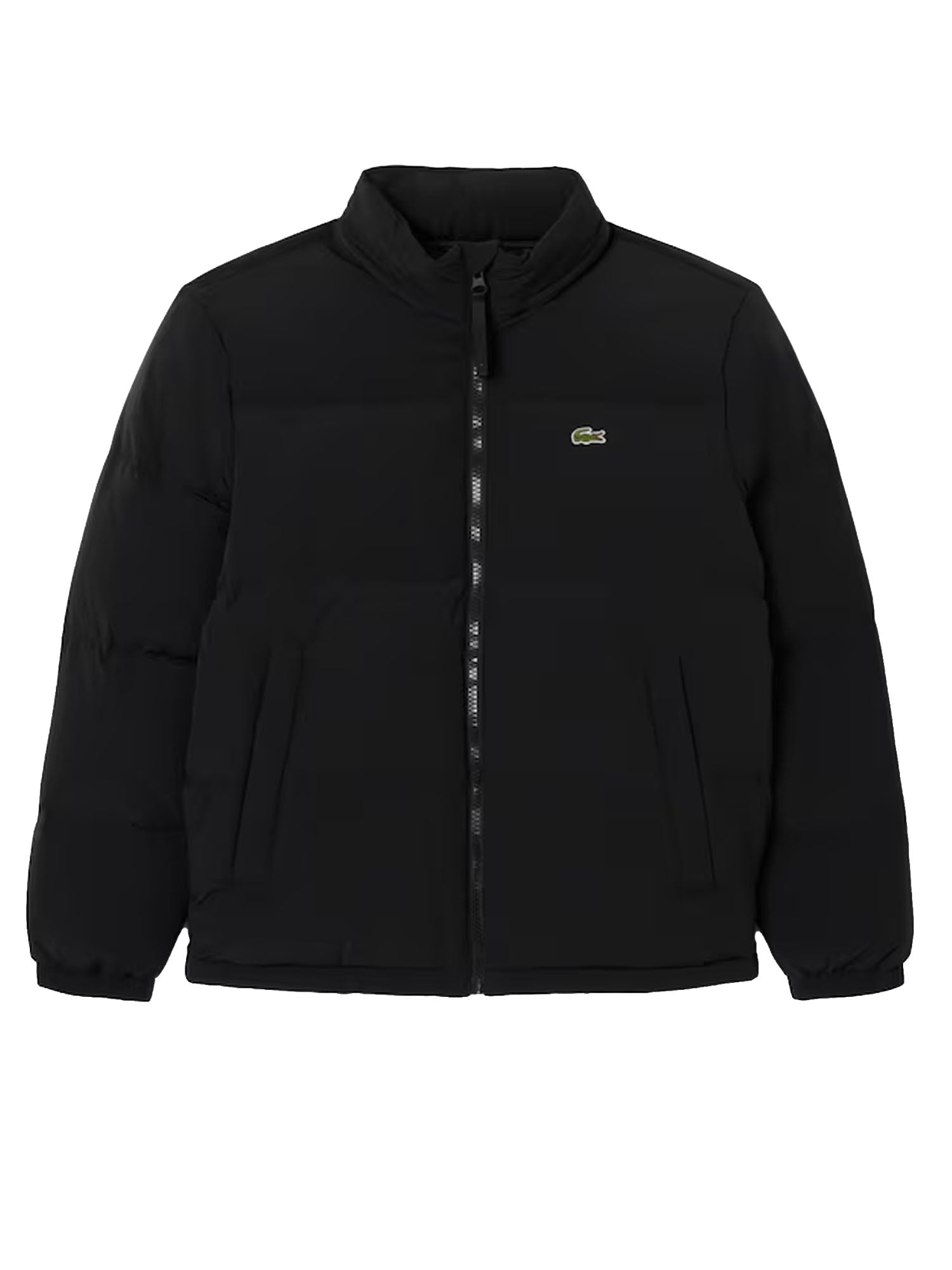 Lacoste Piumino con cappuccio impermeabile Nero