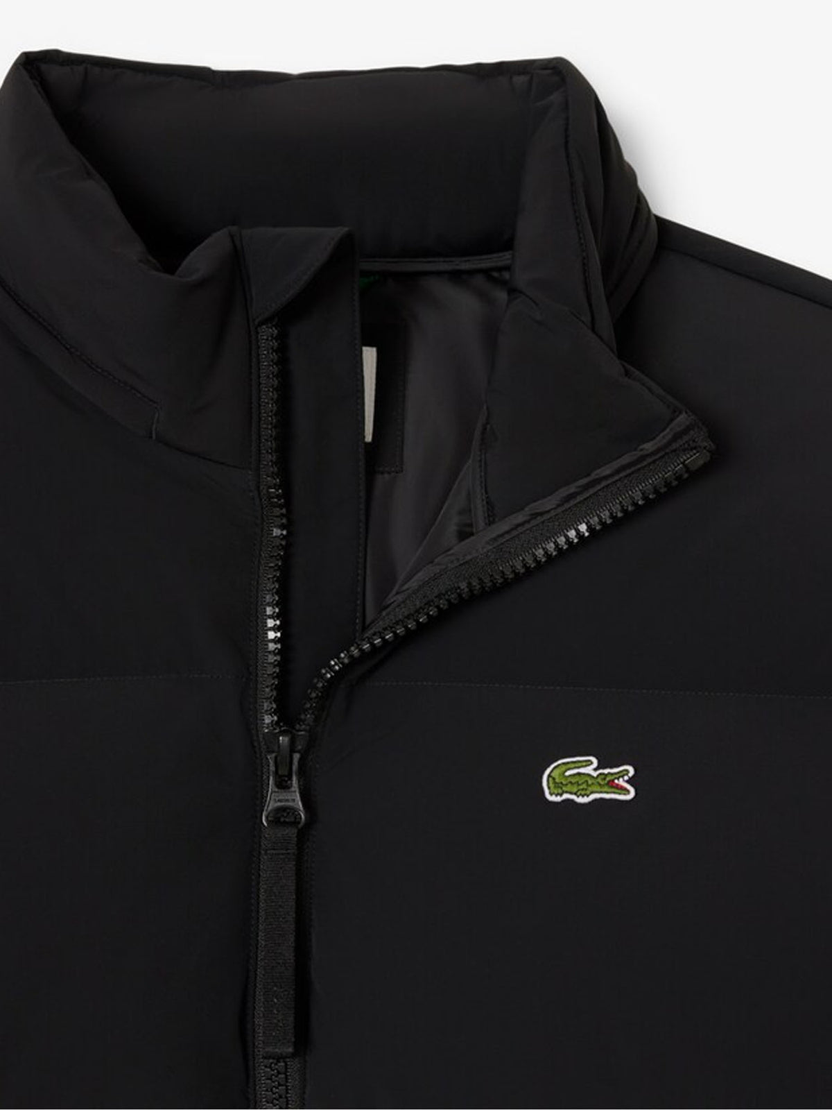 Lacoste Piumino con cappuccio impermeabile Nero