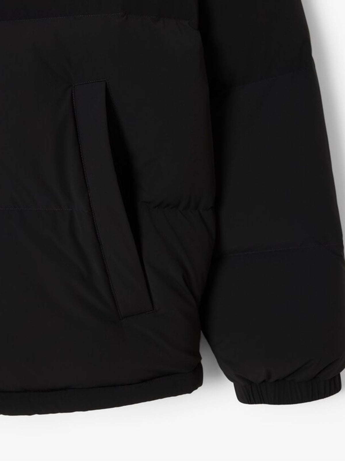 Lacoste Piumino con cappuccio impermeabile Nero