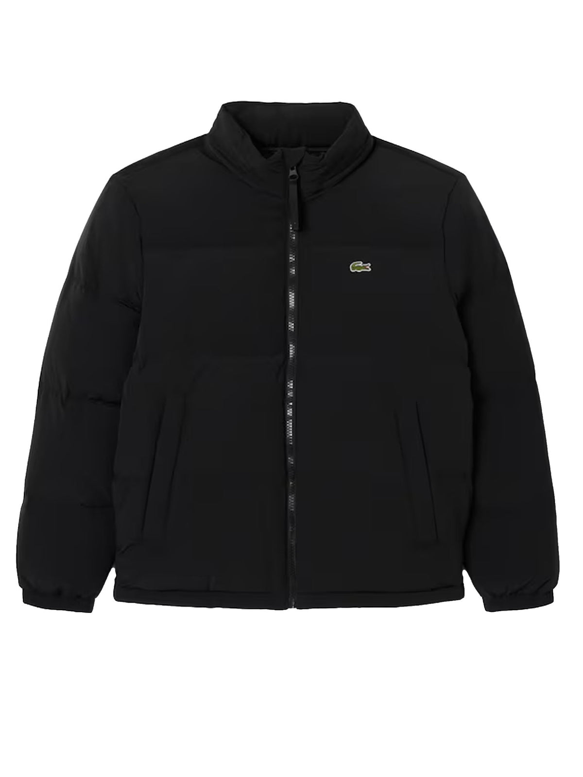 Lacoste Piumino con cappuccio impermeabile Nero