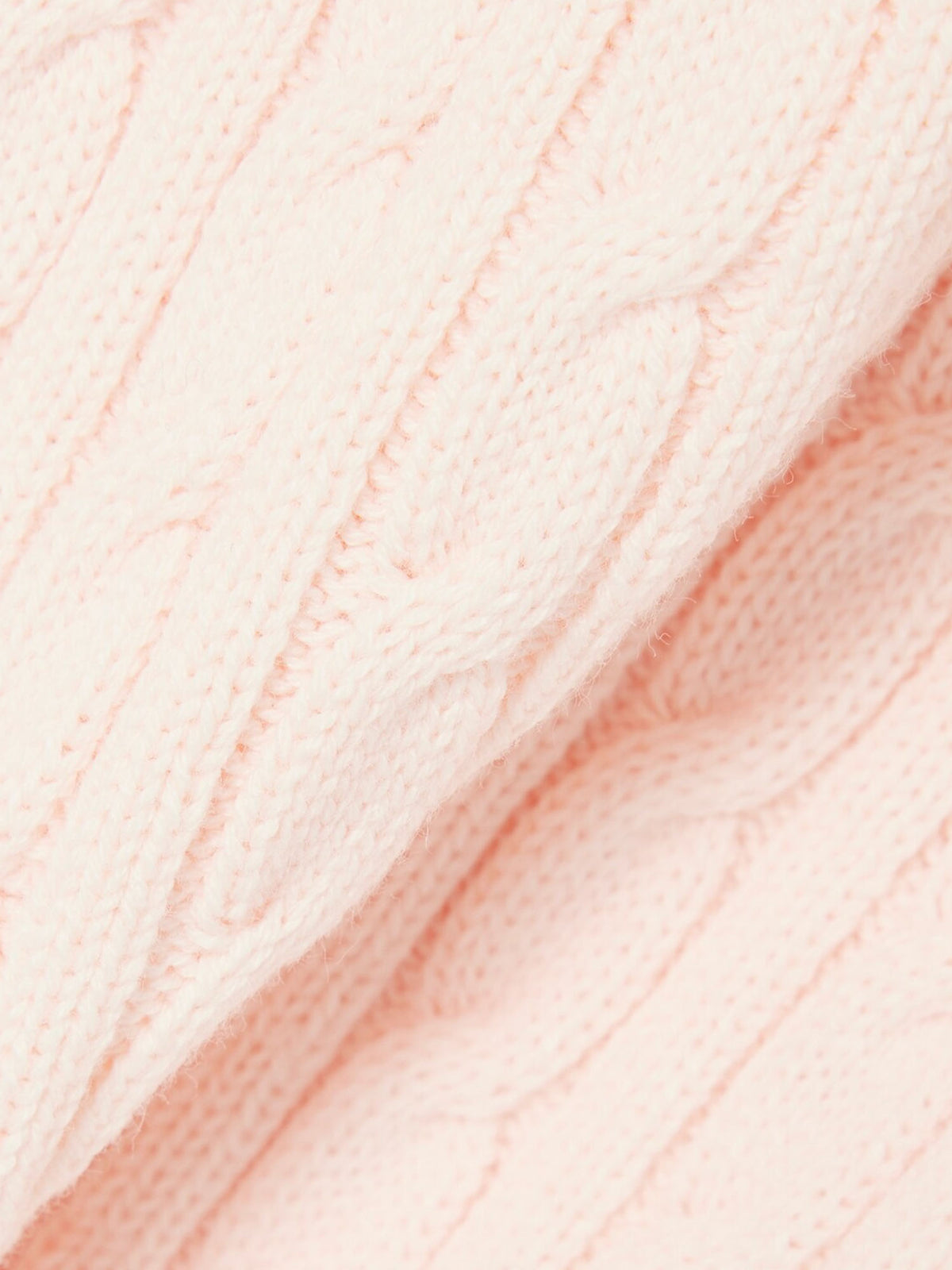 Lacoste Maglione a trecce con dettaglio striscia Rosa