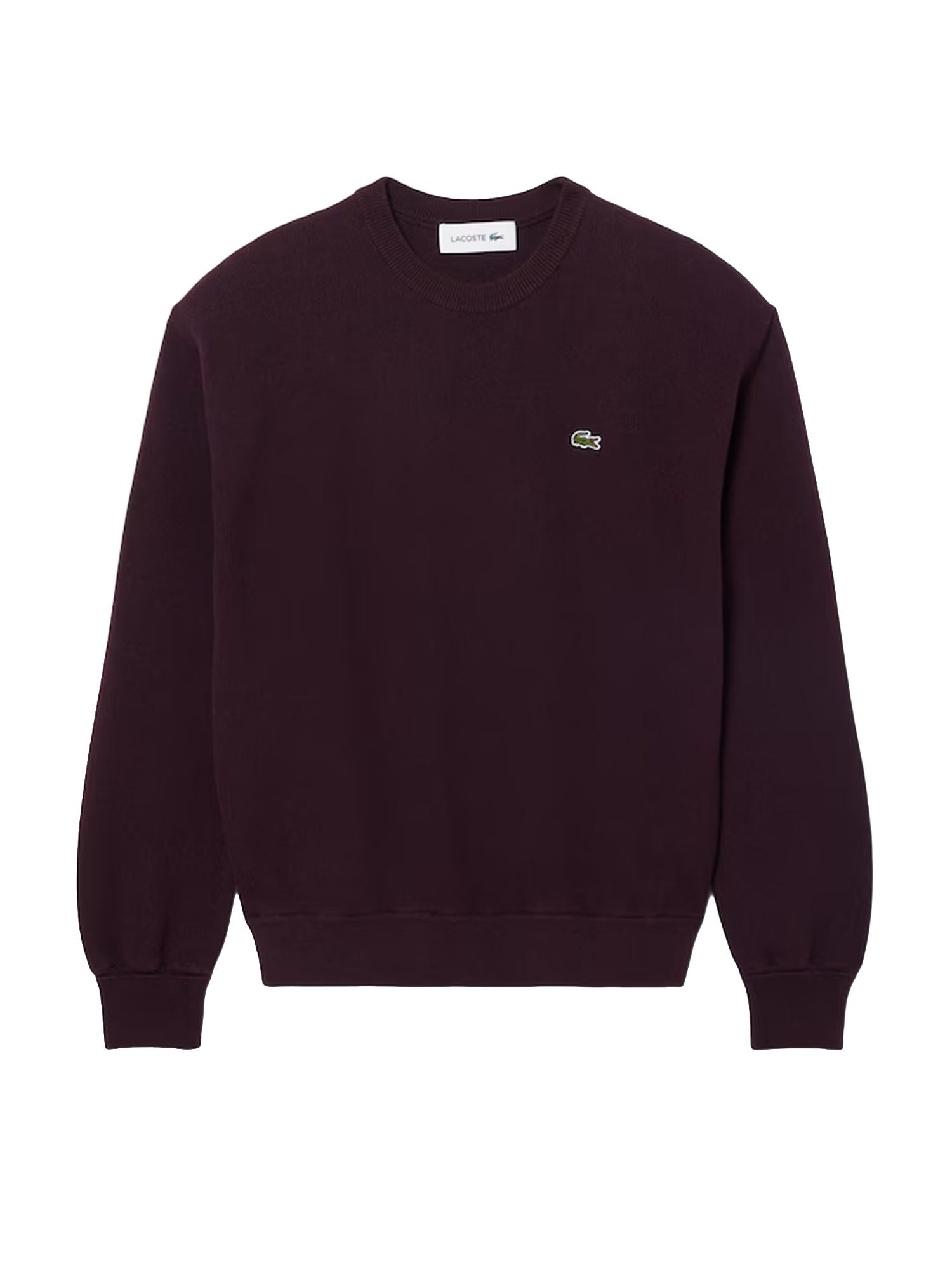 Relaxed fit cotton crew neck sweater