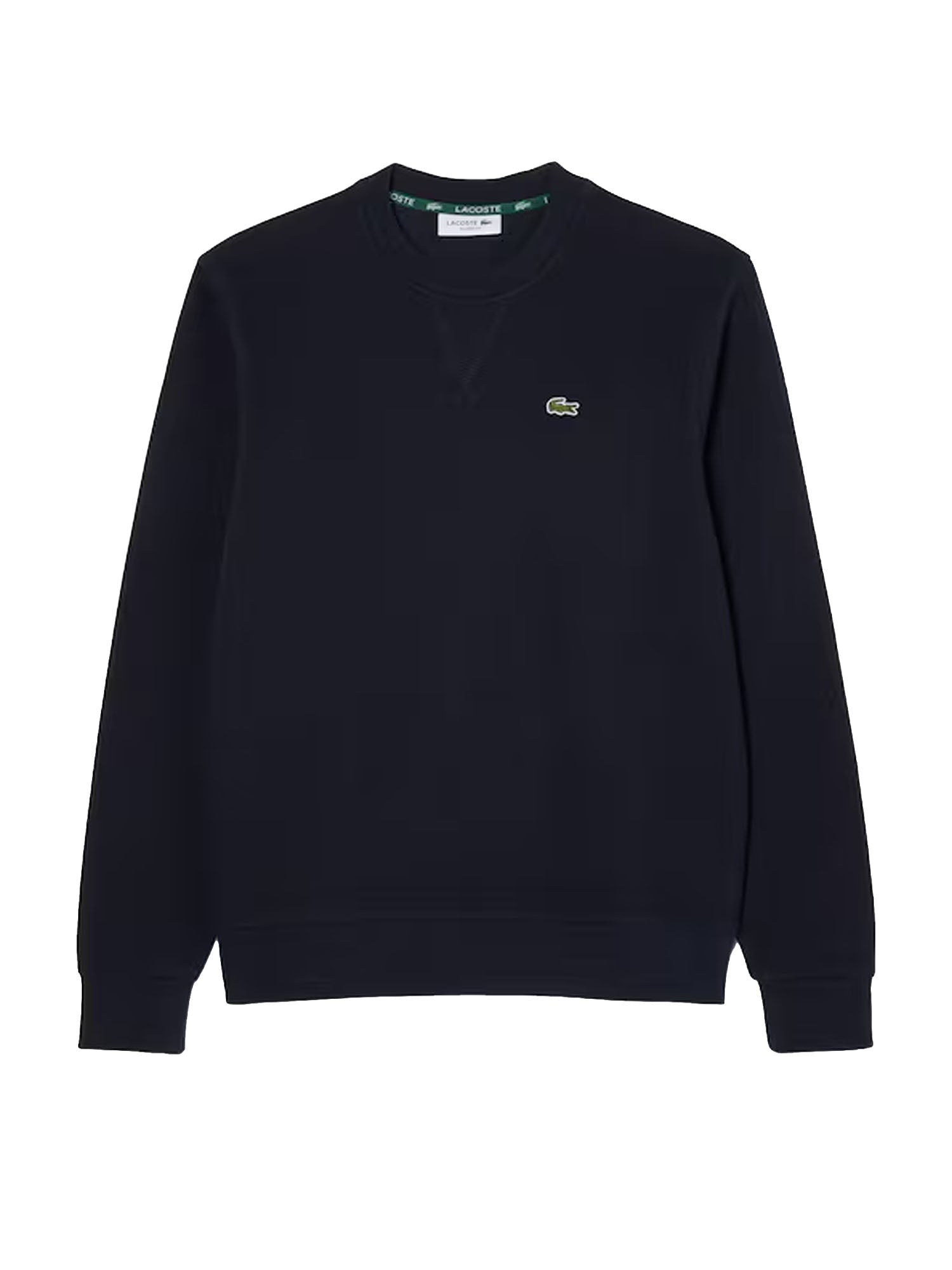 Sweat-shirt col rond en piqué coupe décontractée
