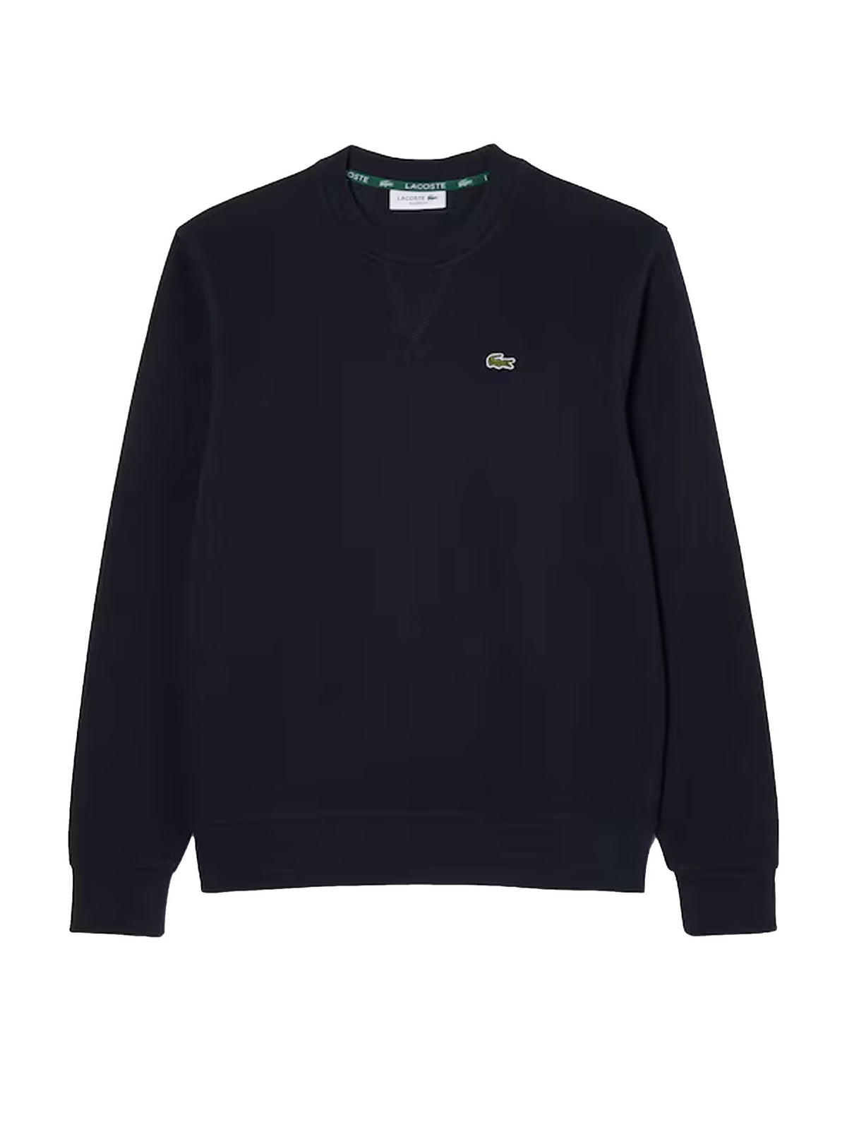 Lacoste Felpa girocollo in piqué relaxed fit Blu