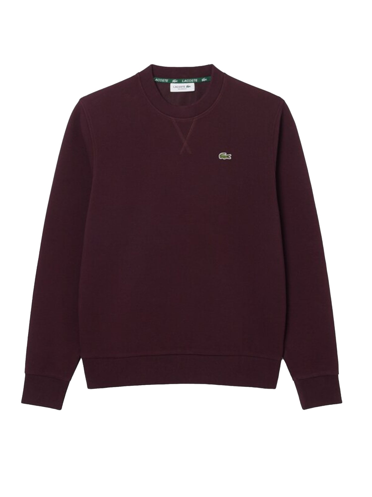 Relaxed fit piqué crew-neck sweatshirt