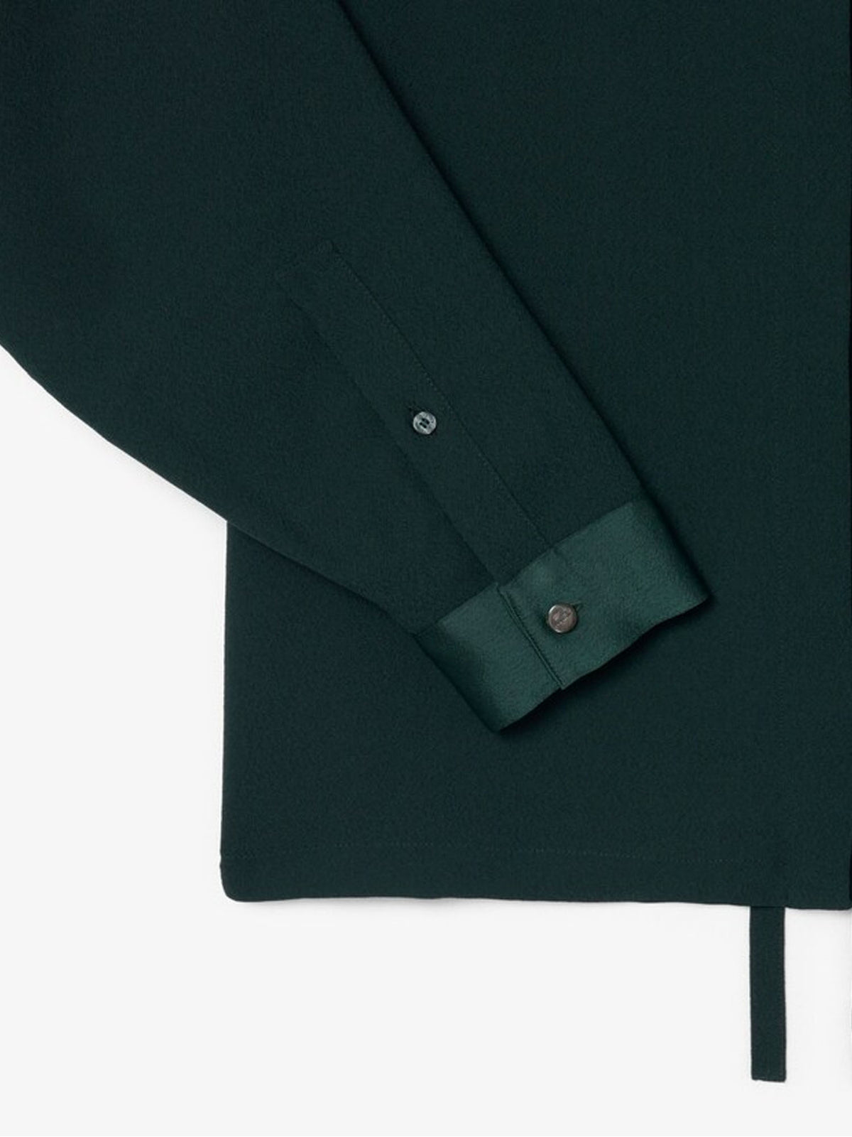 Lacoste Camicia oversize con dettagli in raso Verde