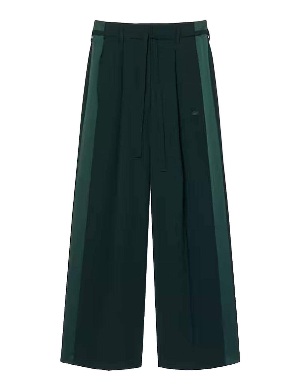 Lacoste Pantaloni oversize con banda in raso Verde