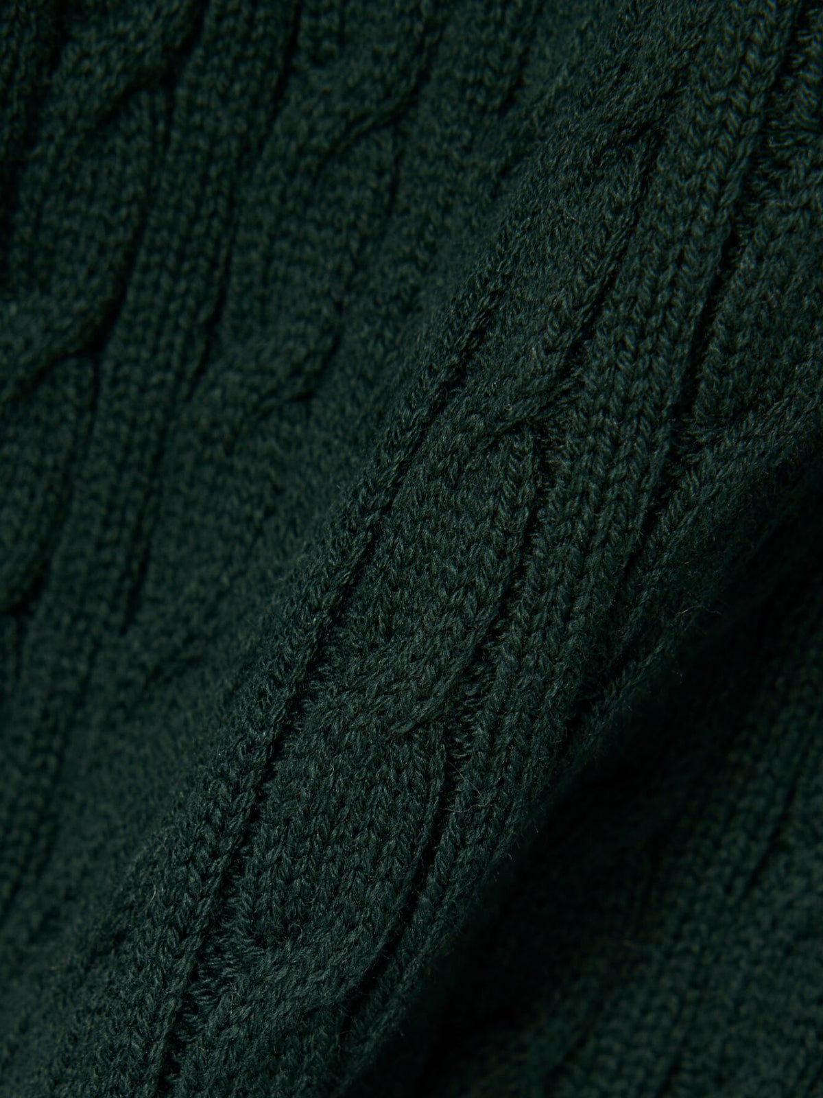 Lacoste Maglione a trecce con dettaglio striscia Verde