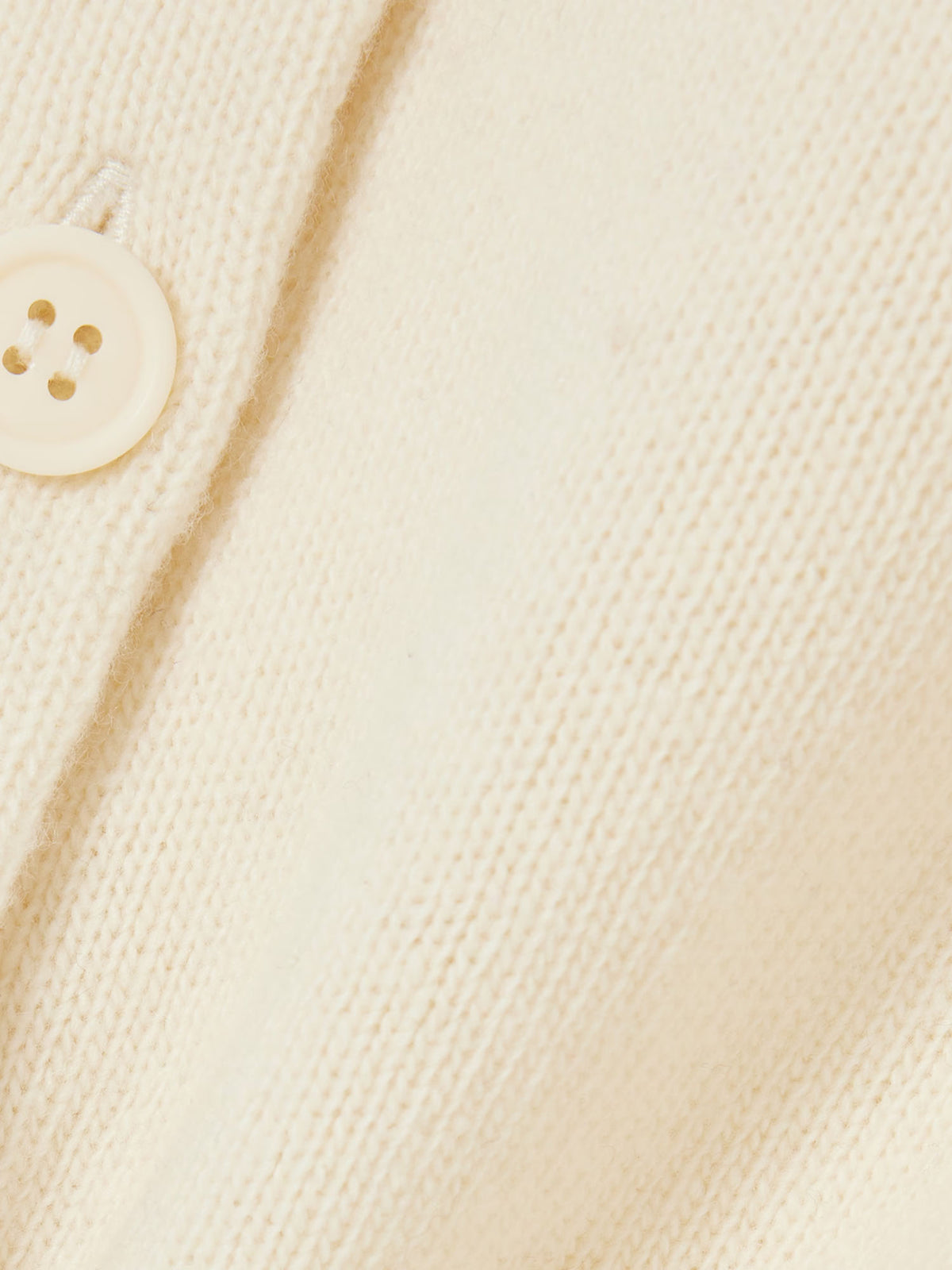 Lacoste Cardigan con colletto a polo in maglia 3D di lana cardata Bianco