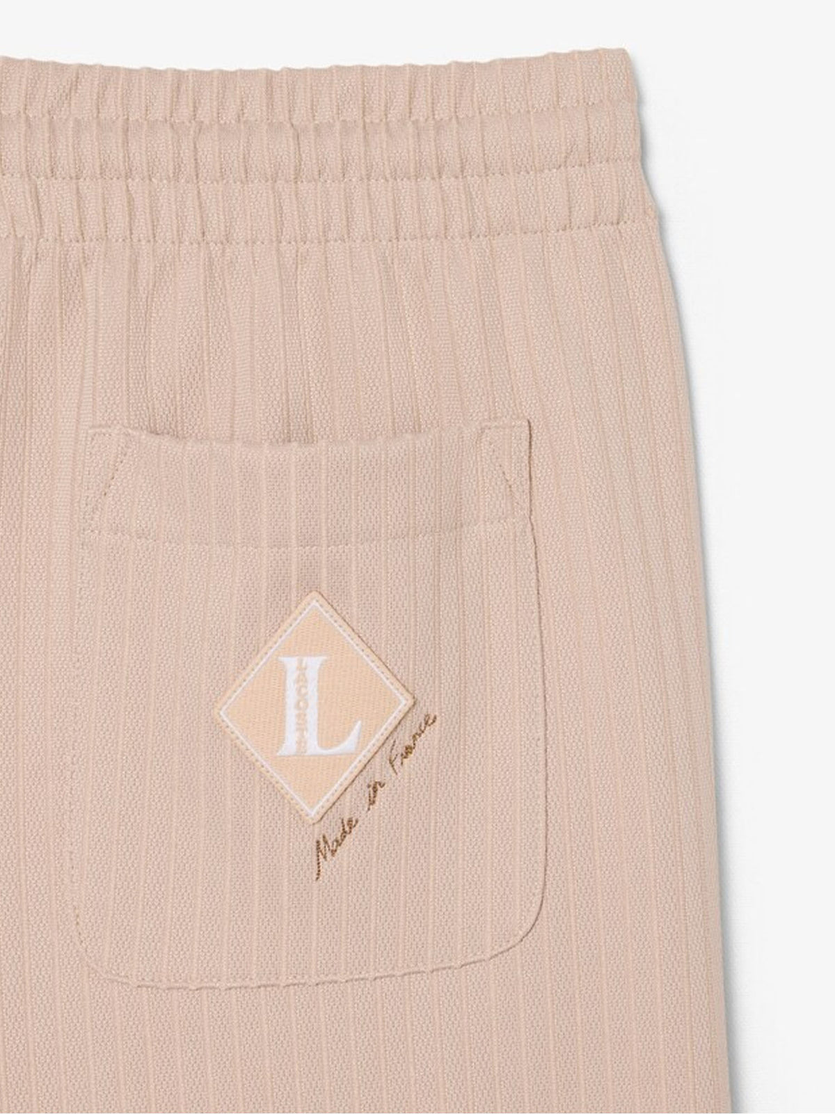 Lacoste Pantaloni felpati Made in France Beige