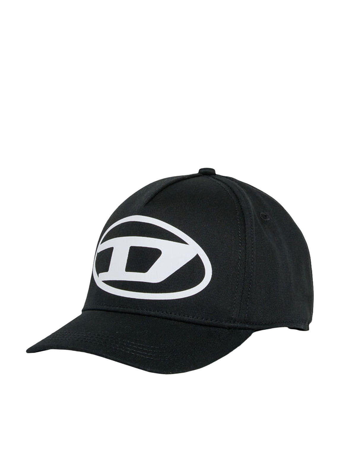 Diesel Cappellino da baseball con stampa Oval D logo bambino Nero