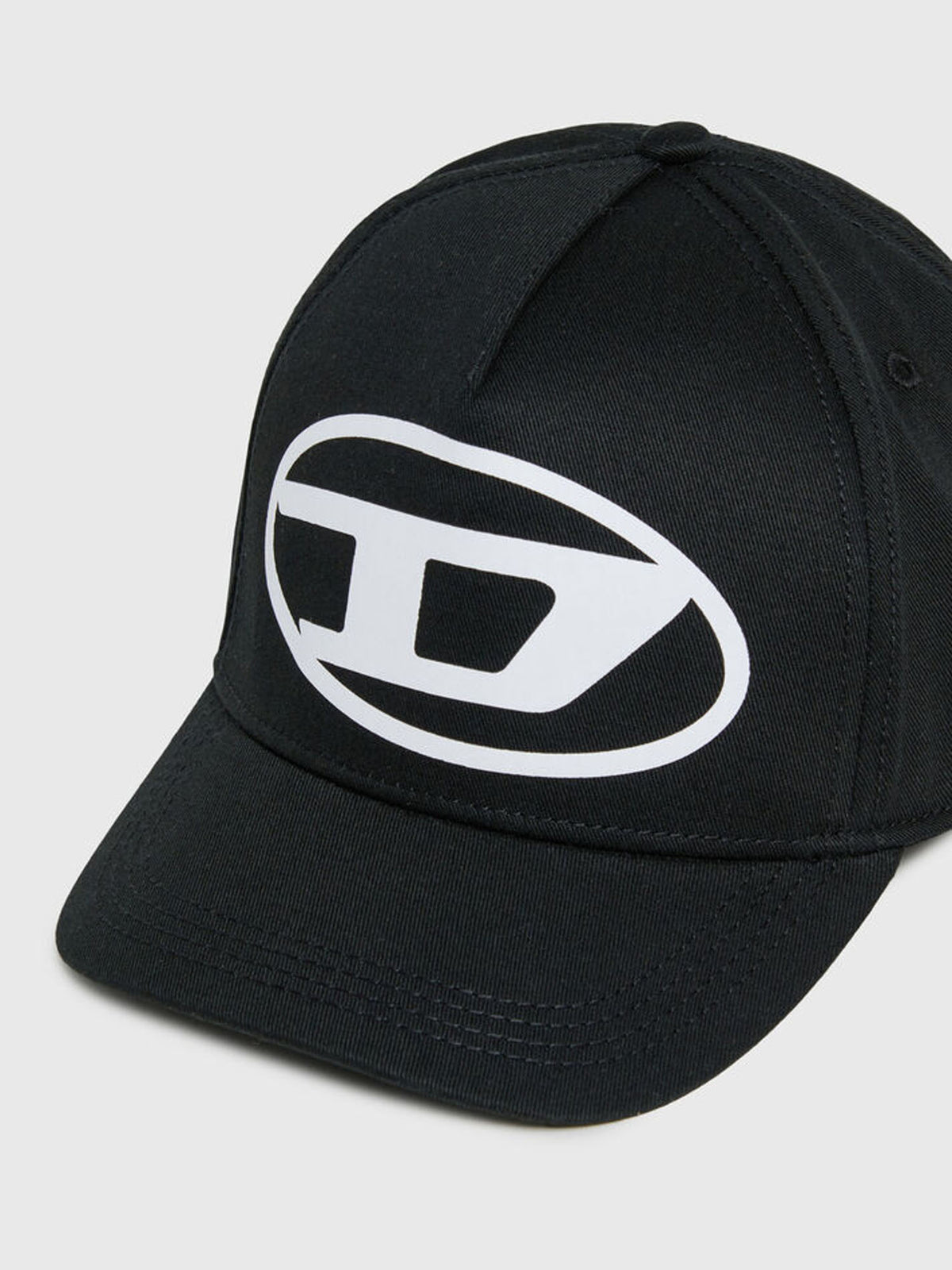 Diesel Cappellino da baseball con stampa Oval D logo bambino Nero