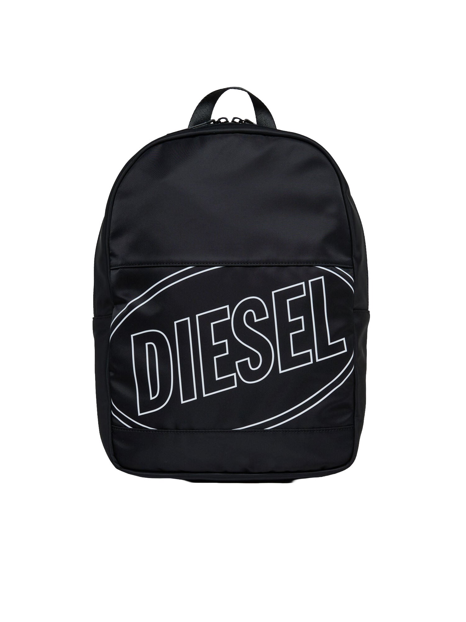 Diesel WCIRCLE - Zaino in nylon con stampa logo Bambino Nero