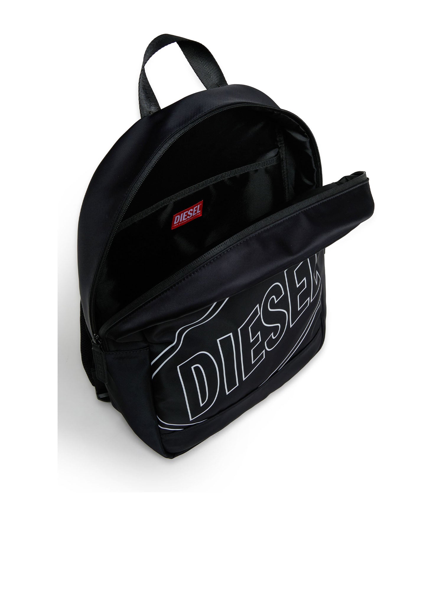 Diesel WCIRCLE - Zaino in nylon con stampa logo Bambino Nero