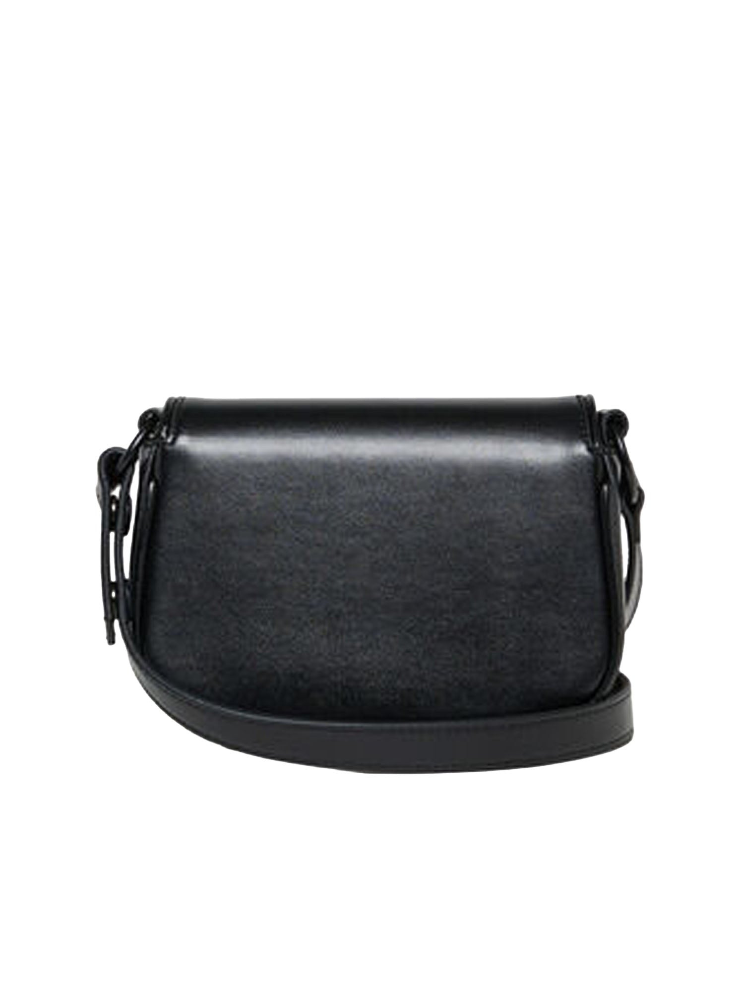 Diesel Borsa a tracolla con logo Oval D embossato Nero