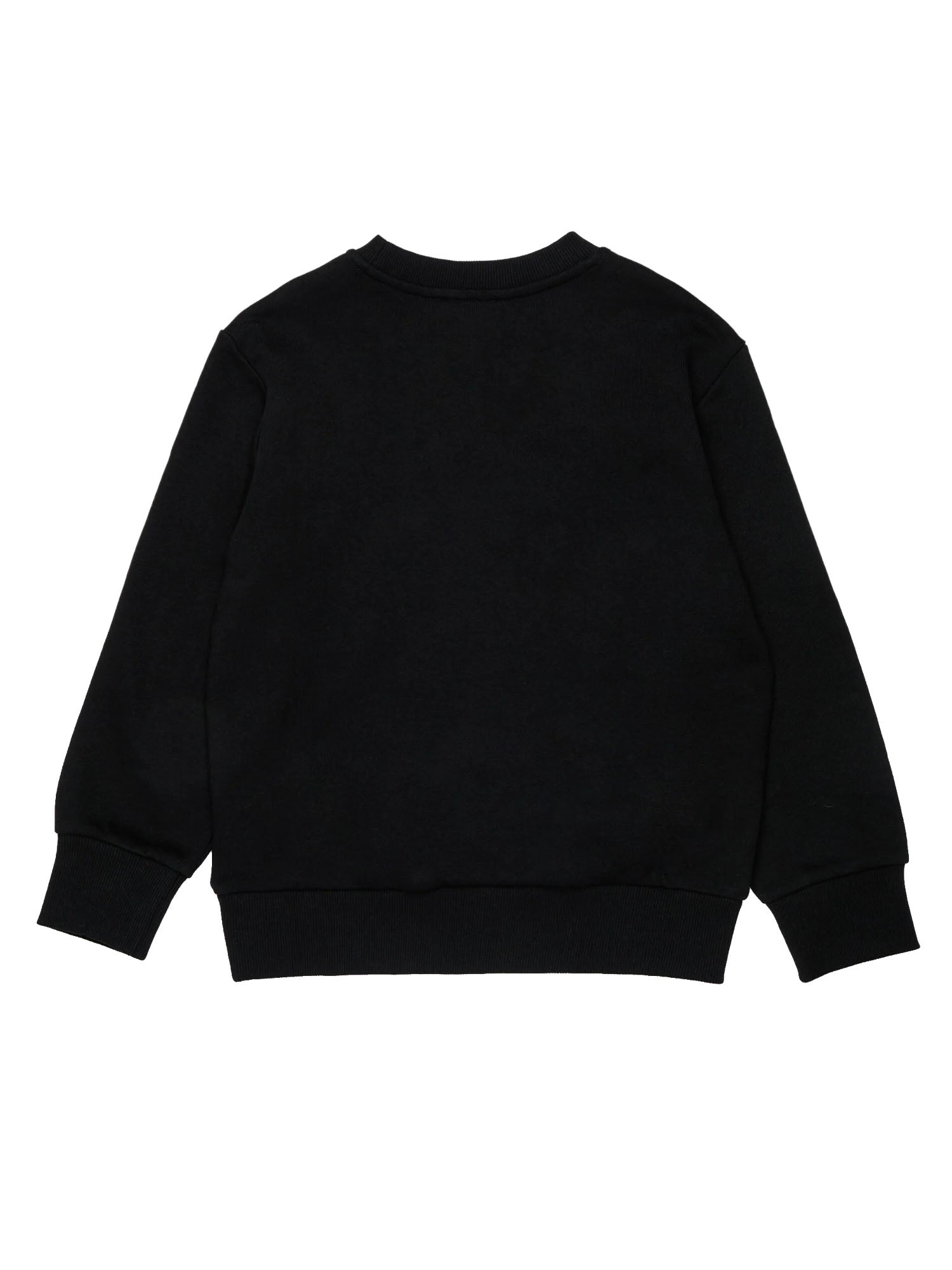 Diesel Felpa girocollo con Logo Bambino Nero