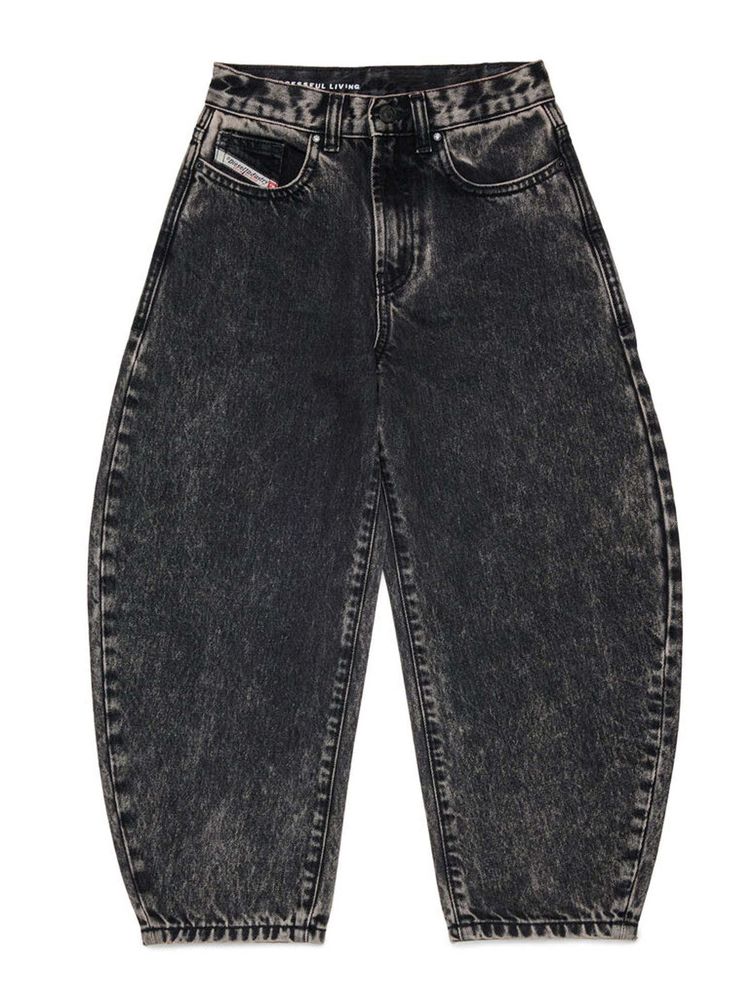 Diesel Relaxed Jeans D-Milty bambino Nero