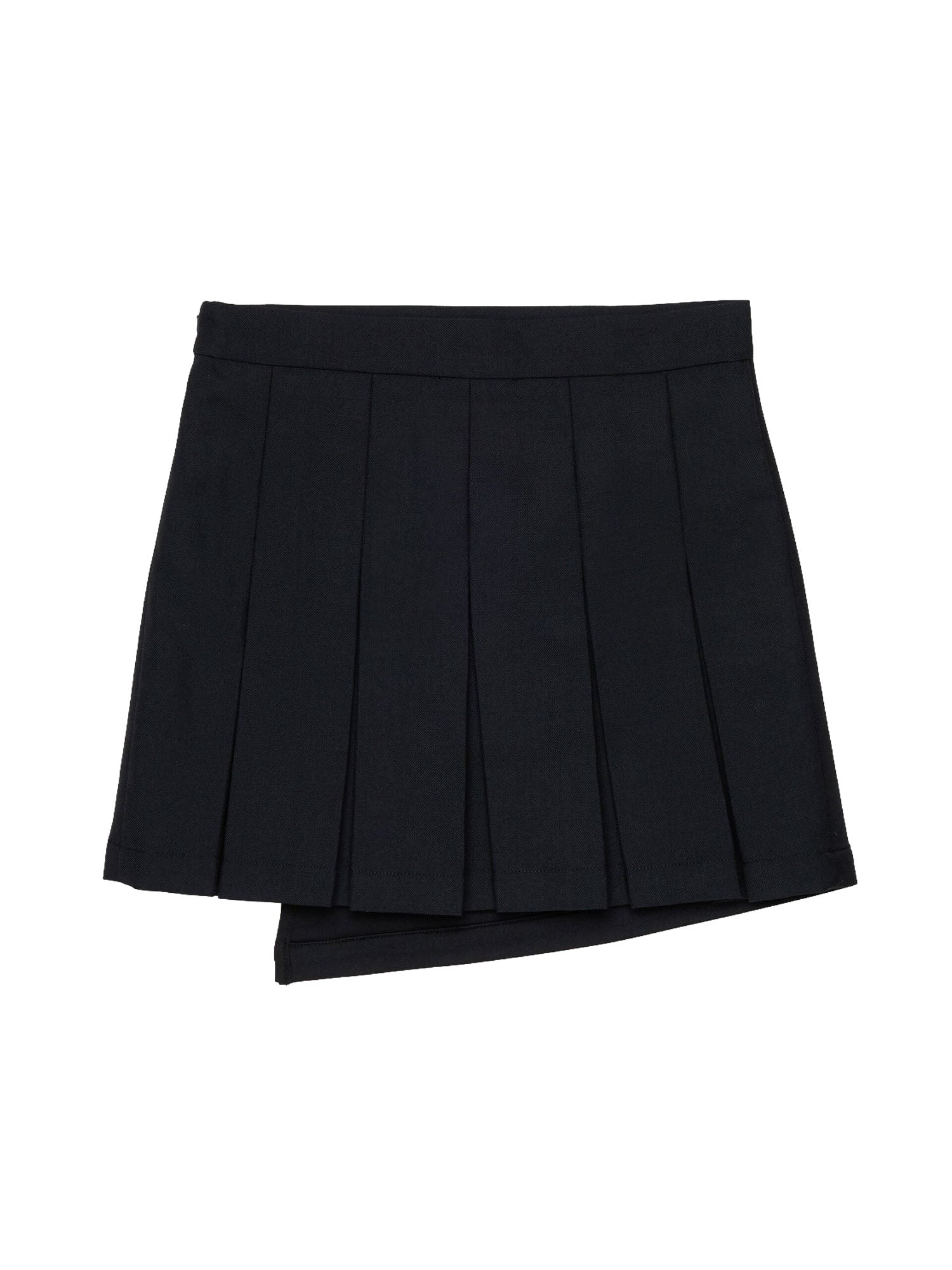 Diesel Minigonna effetto wrap con retro plissé Bambino Nero