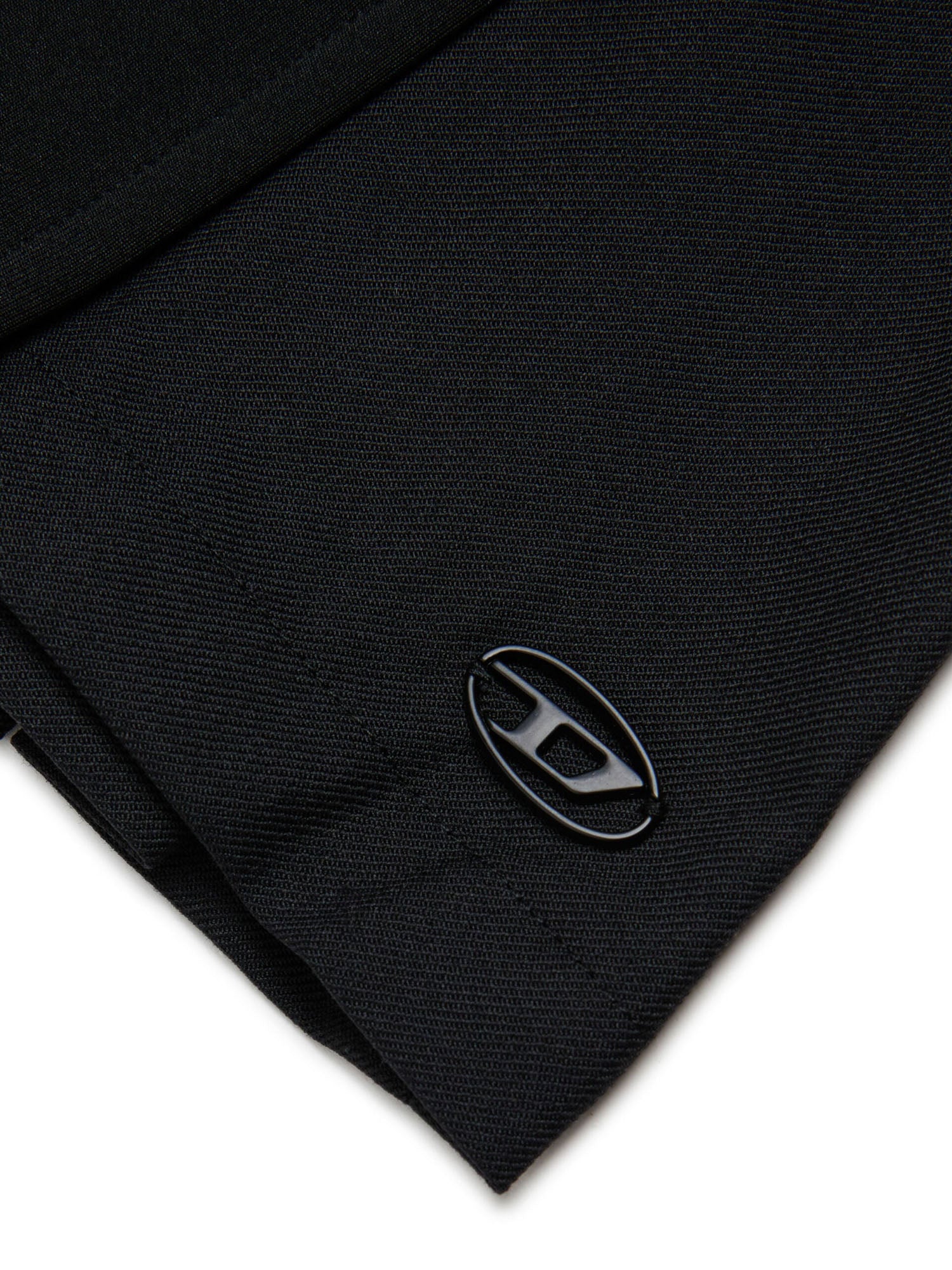 Diesel Minigonna effetto wrap con retro plissé Bambino Nero