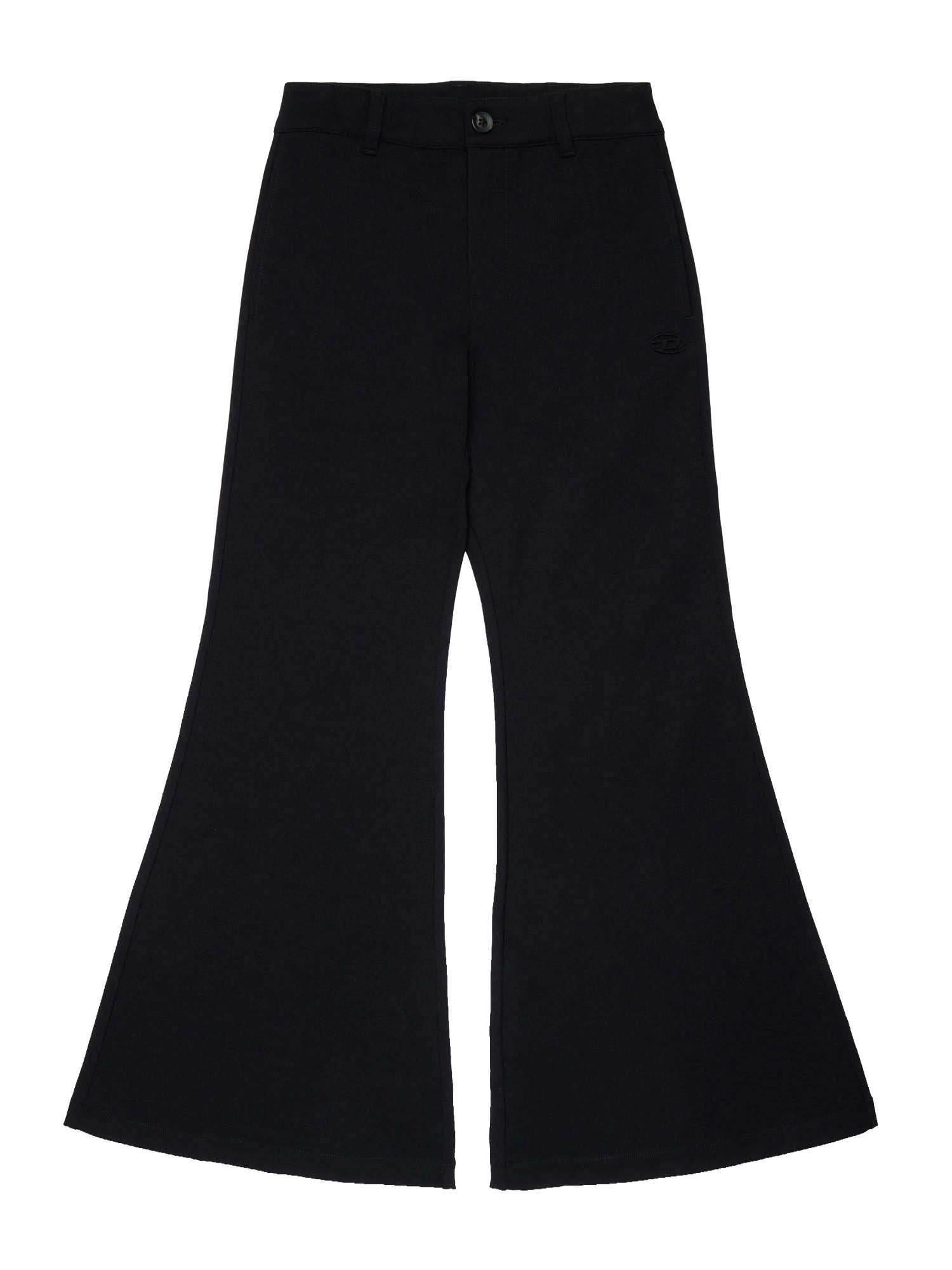 Diesel Pantaloni a zampa in maglia bambino Nero