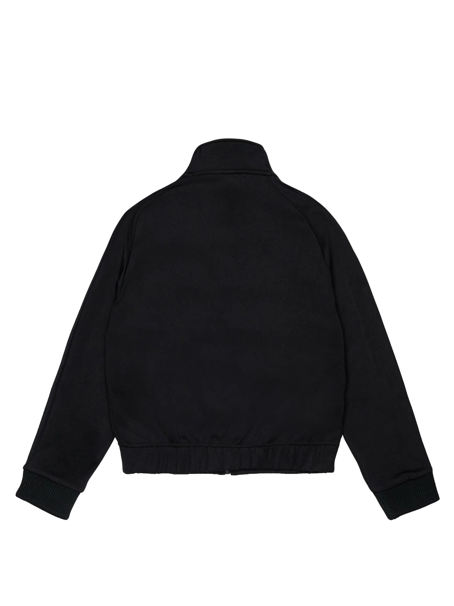 Diesel Felpa con zip e logo bambino Nero