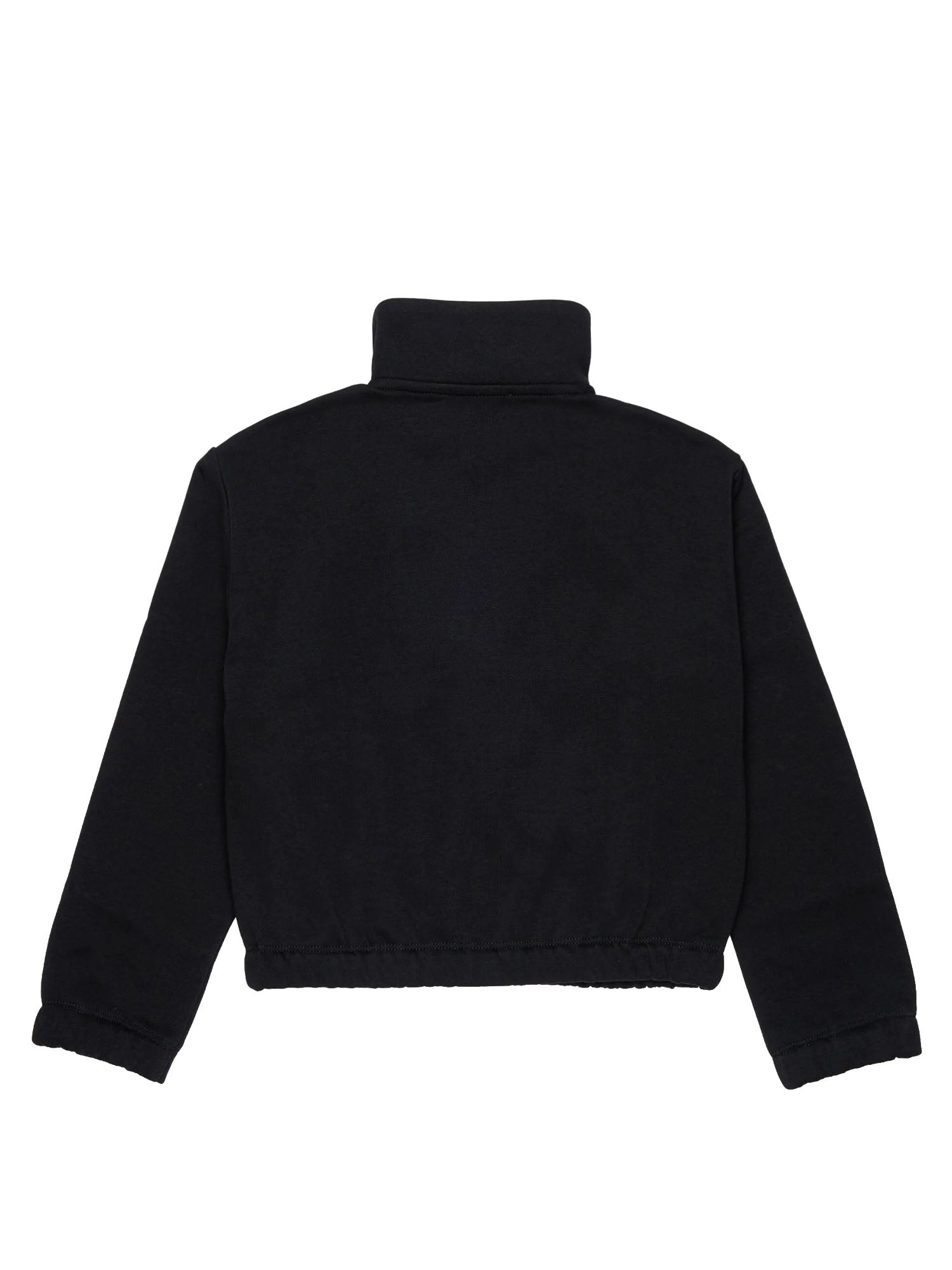 Diesel Felpa con zip e logo bambino Nero