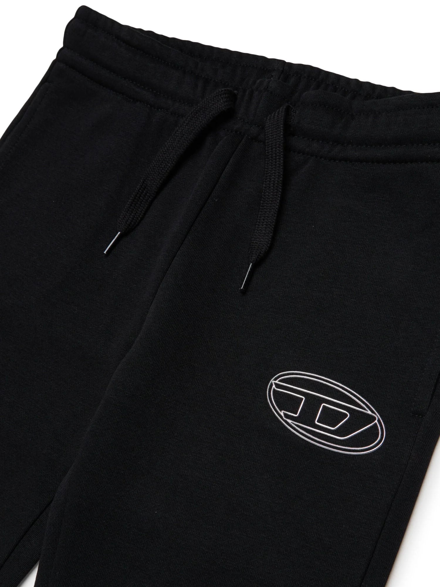 Diesel Pantaloni della tuta con logo Bambino Nero