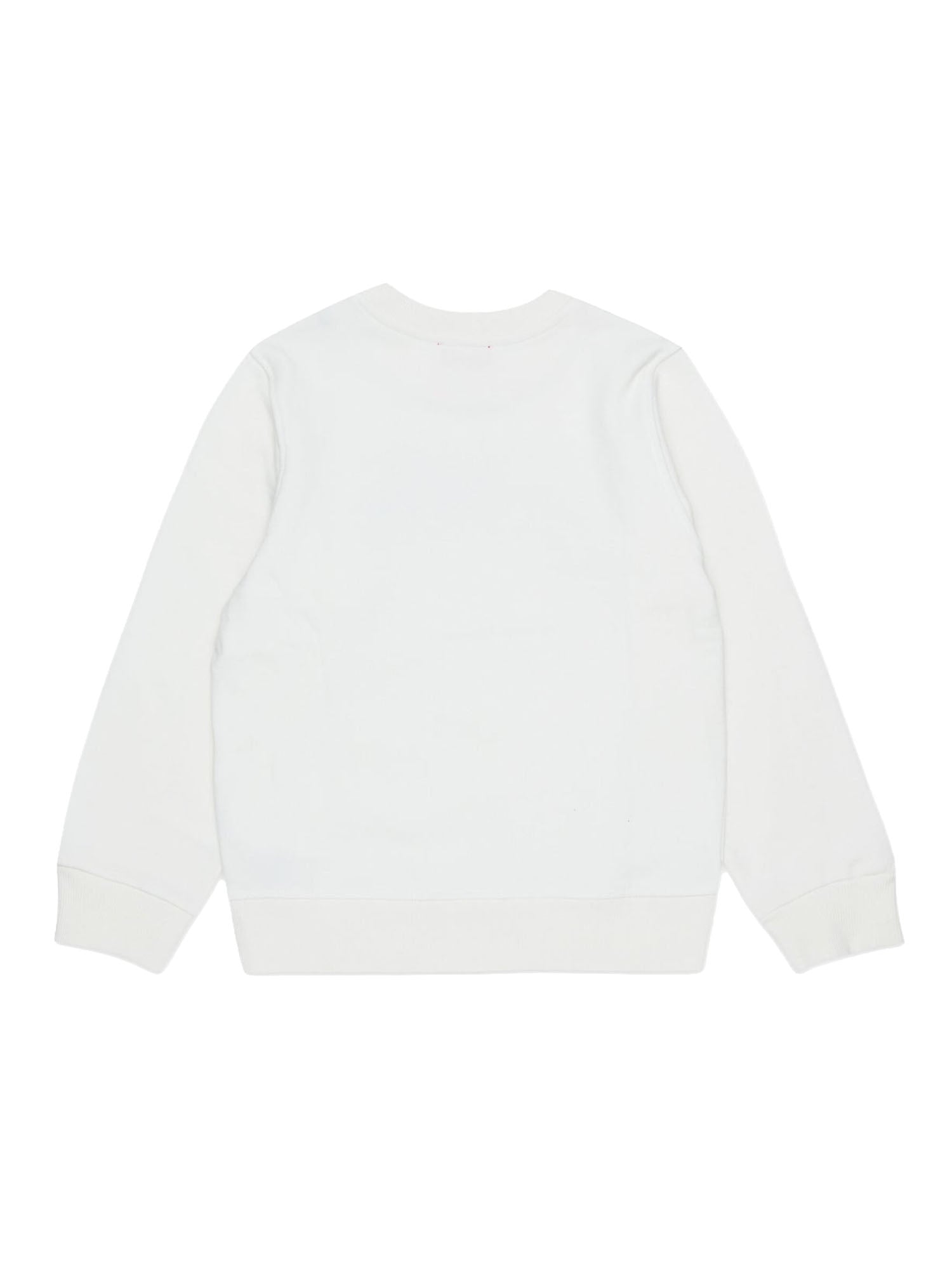 Diesel Felpa girocollo con logo bambino Bianco