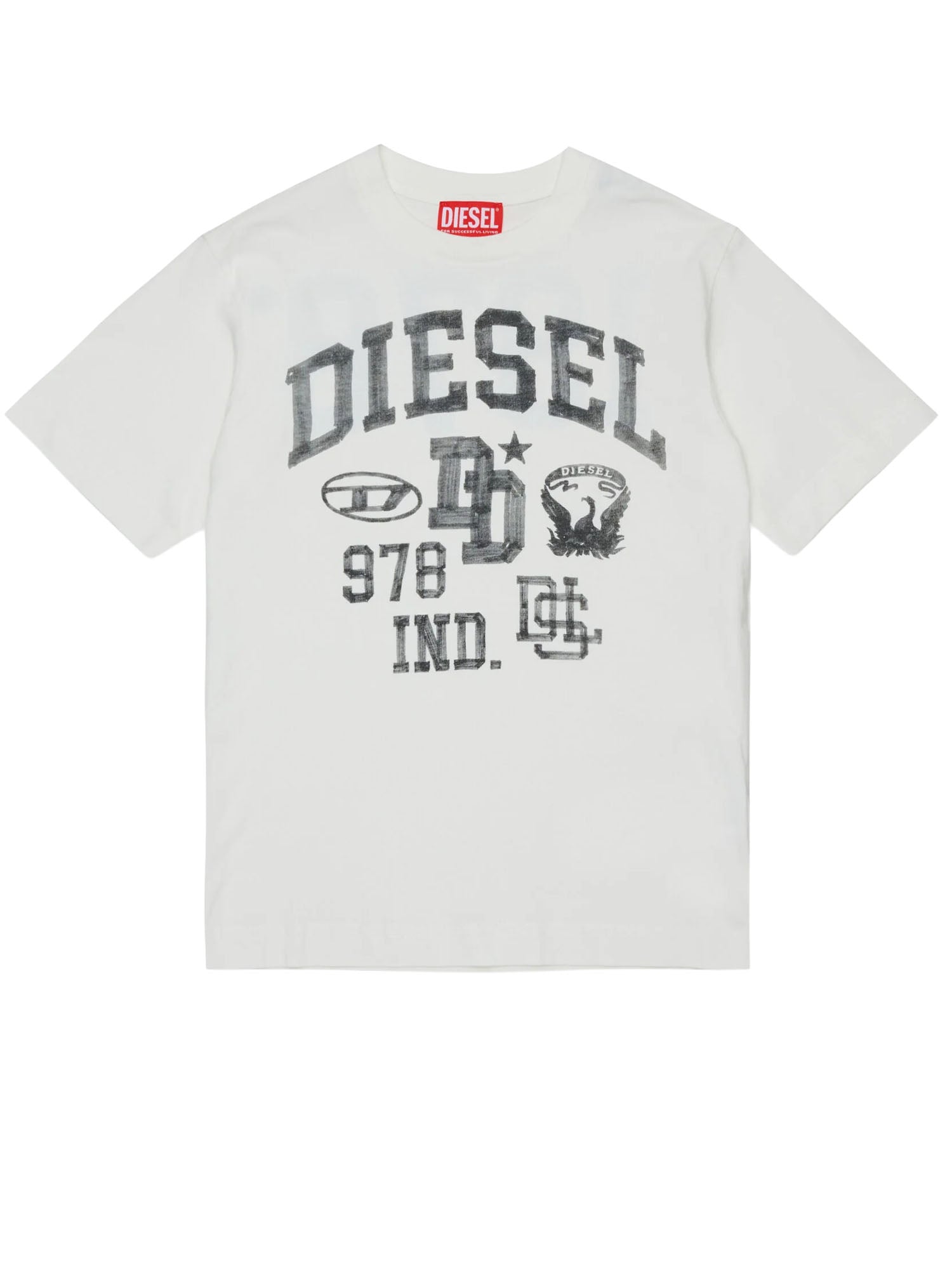 Diesel T-shirt Diesel con logo bambino Bianco