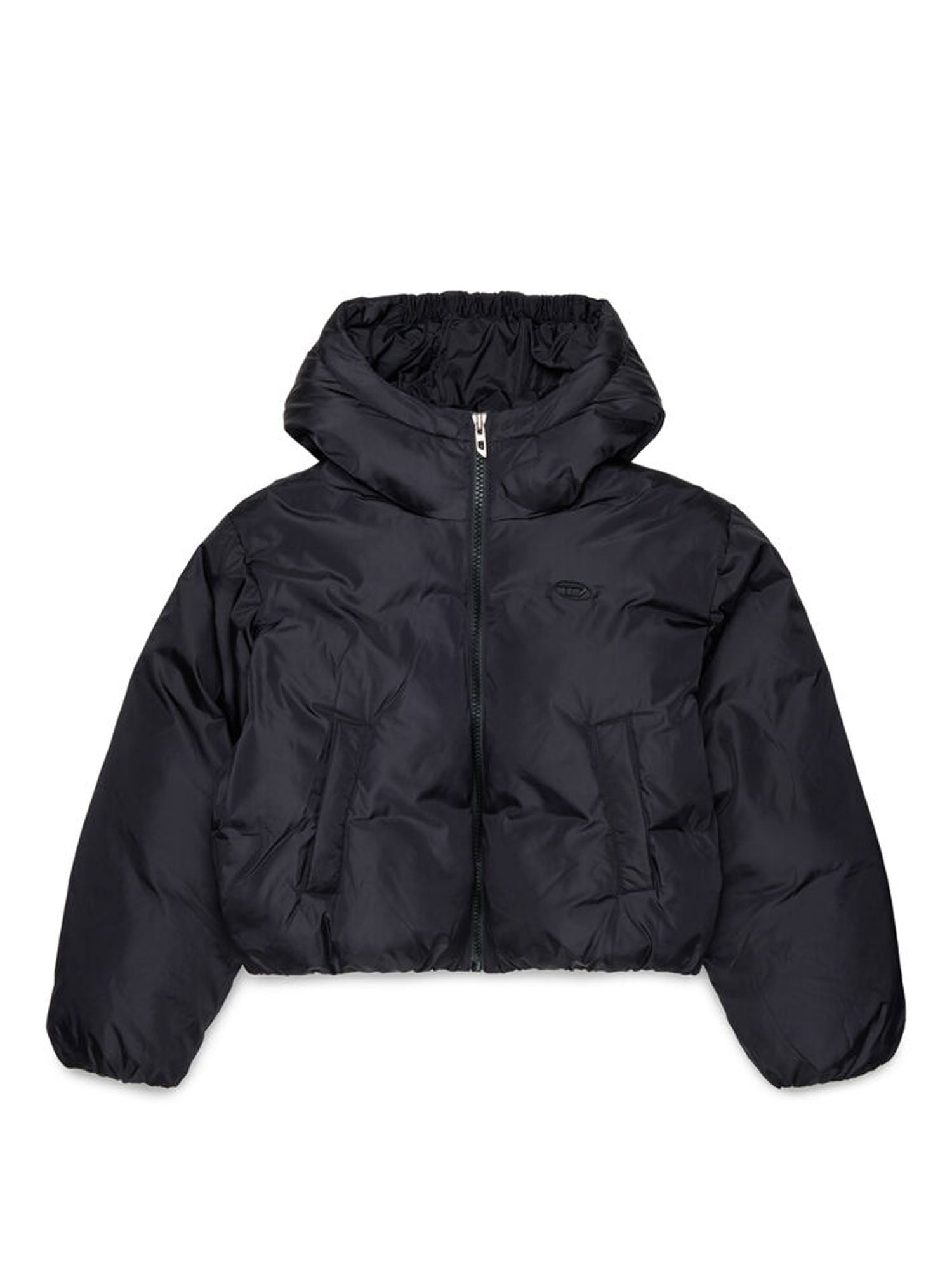 Diesel Piumino con cappuccio bambino Nero