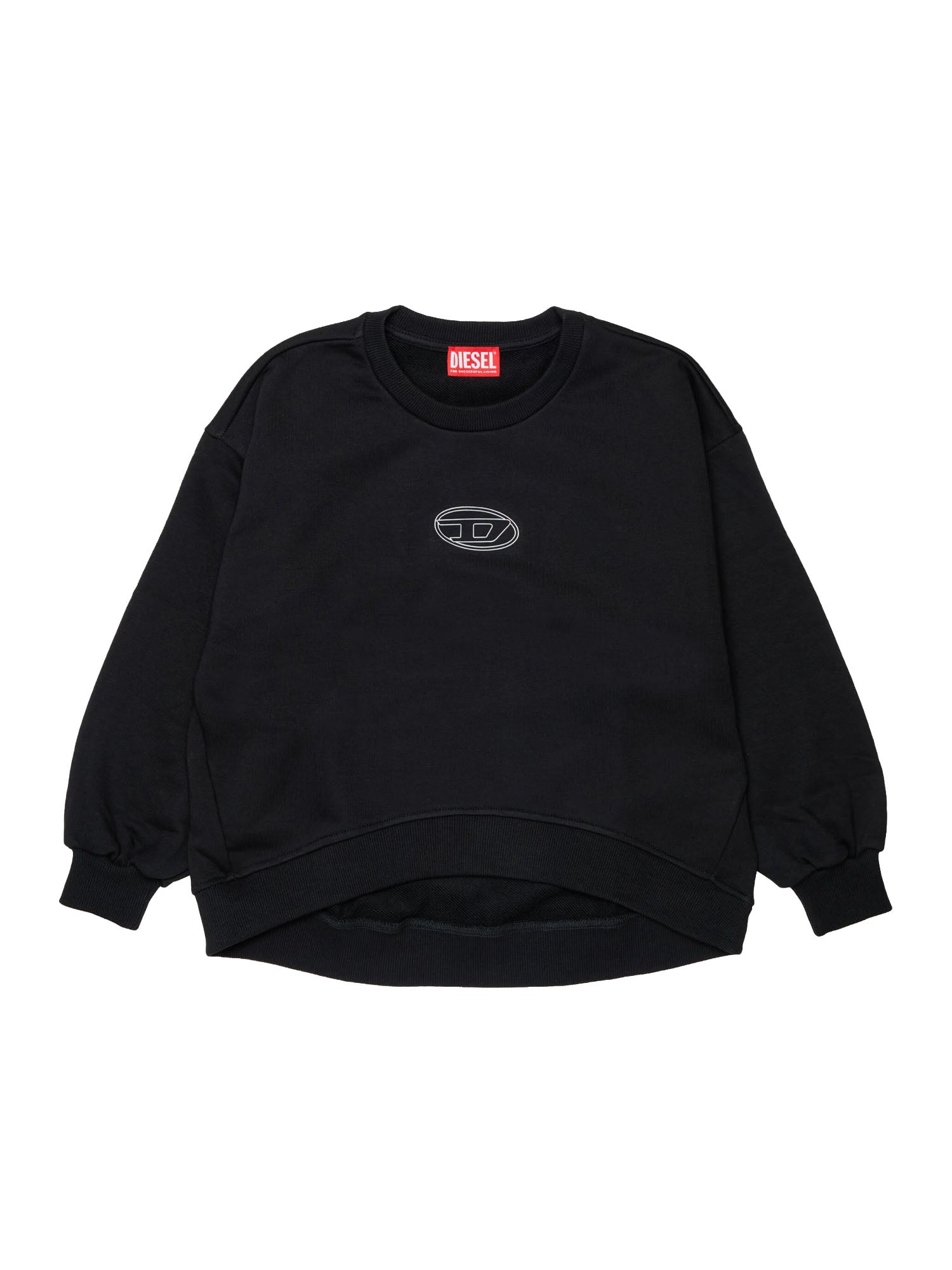 Diesel Felpa Diesel con logo Bambino Nero