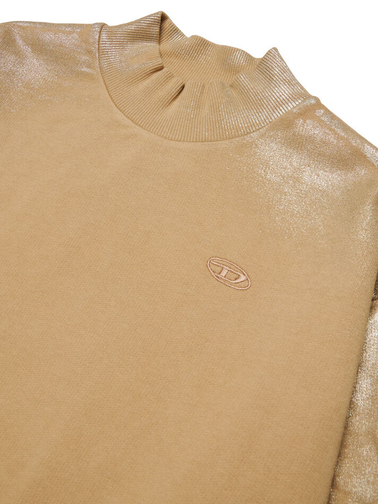 Diesel Felpa con maniche effetto metallizzato bambino Marrone