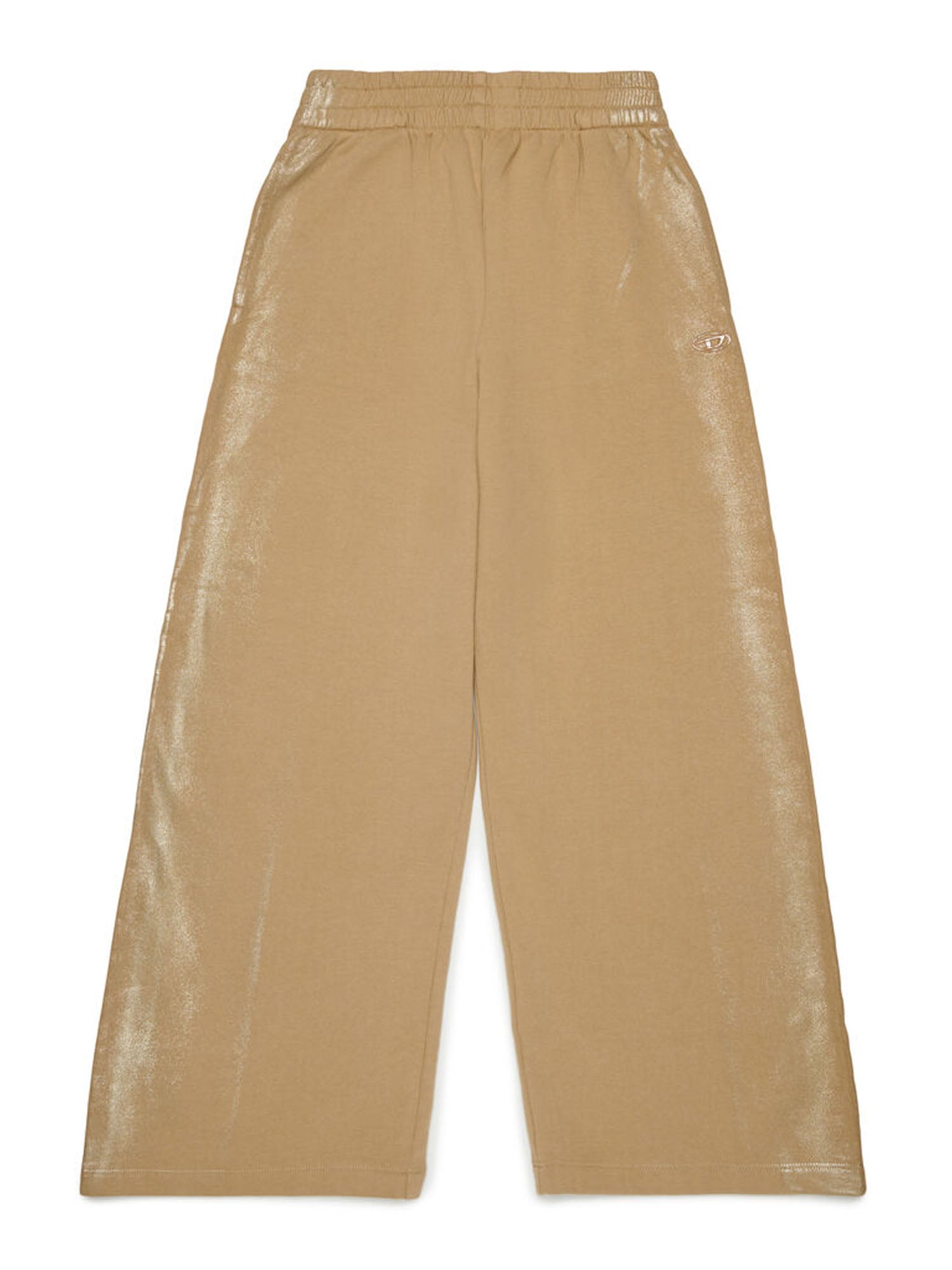 Diesel Pantaloni wide effetto metallizzato bambino Marrone