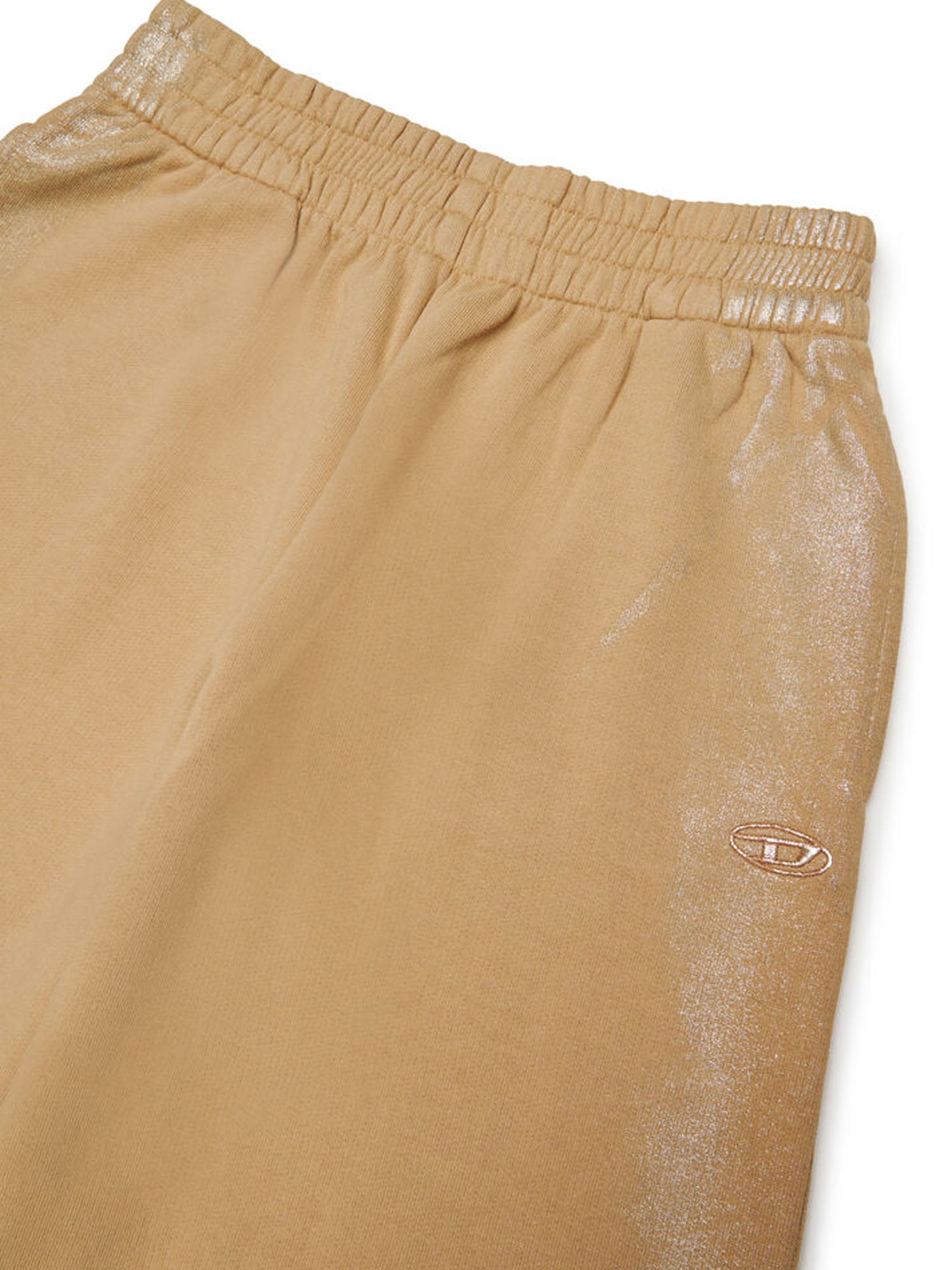 Diesel Pantaloni wide effetto metallizzato bambino Marrone