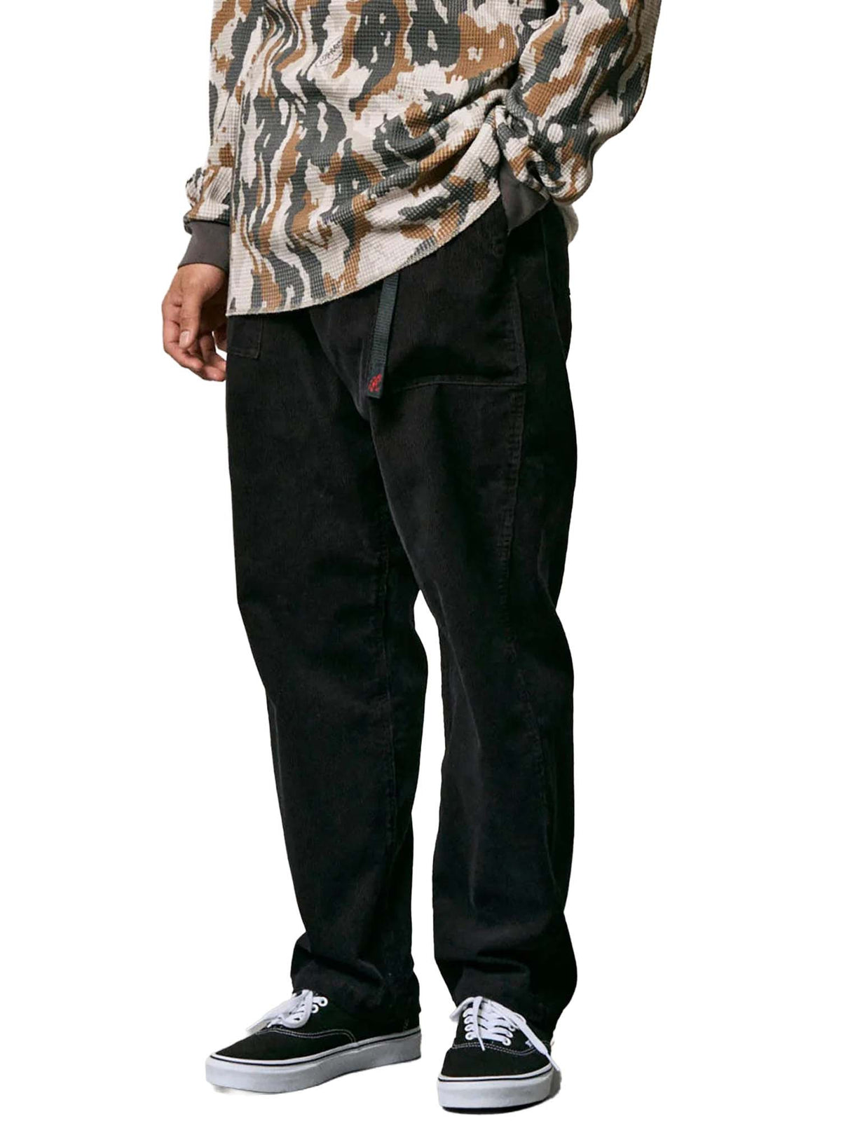 Gramicci Cord Loose Tapered Ridge Pants Nero