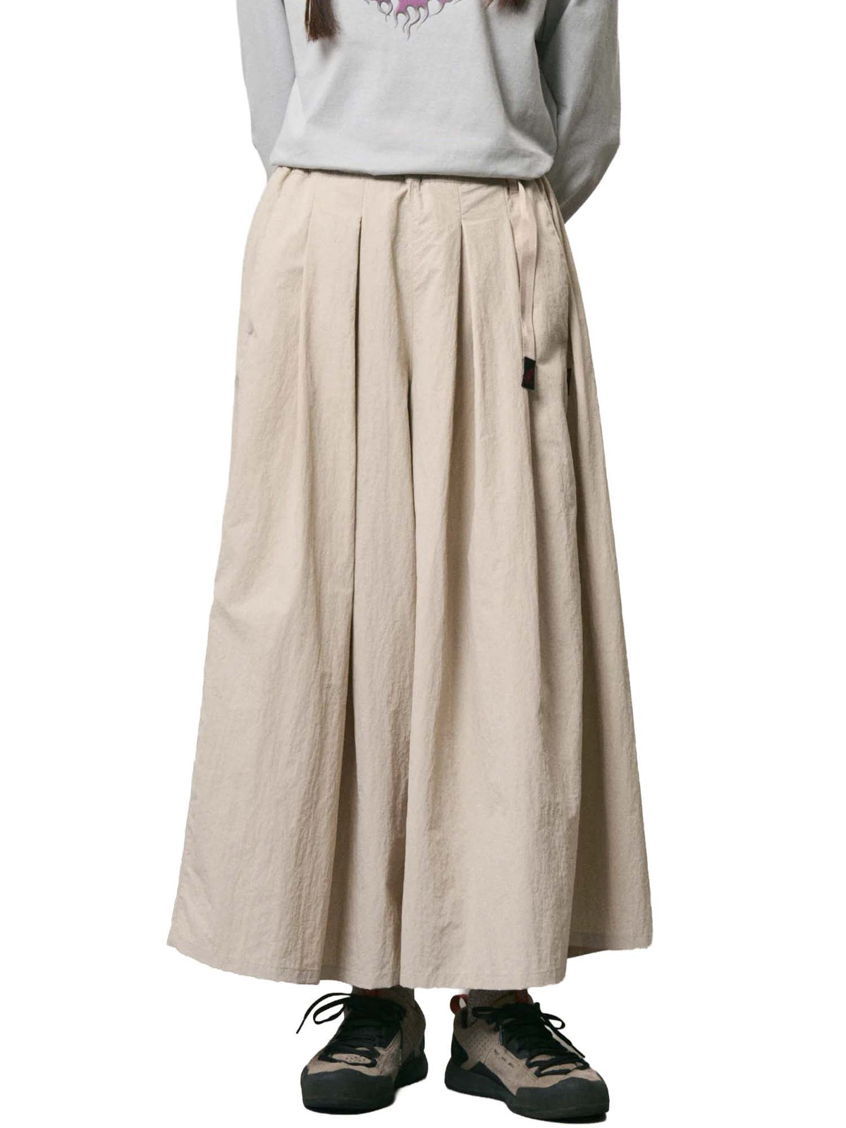 Gramicci Nylon Flare Pants Beige